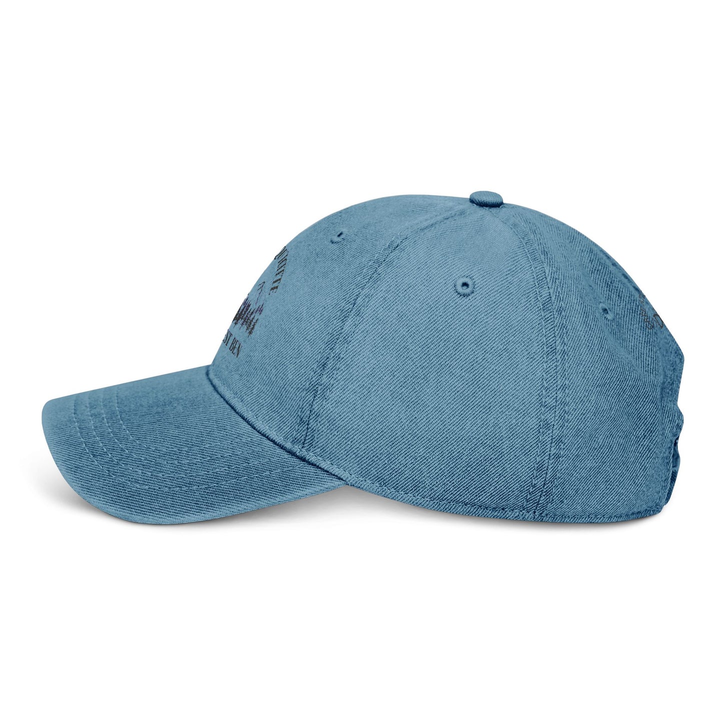 Embroidered Denim Hat - Nature Inspired Design - Crée_ation Nature DC