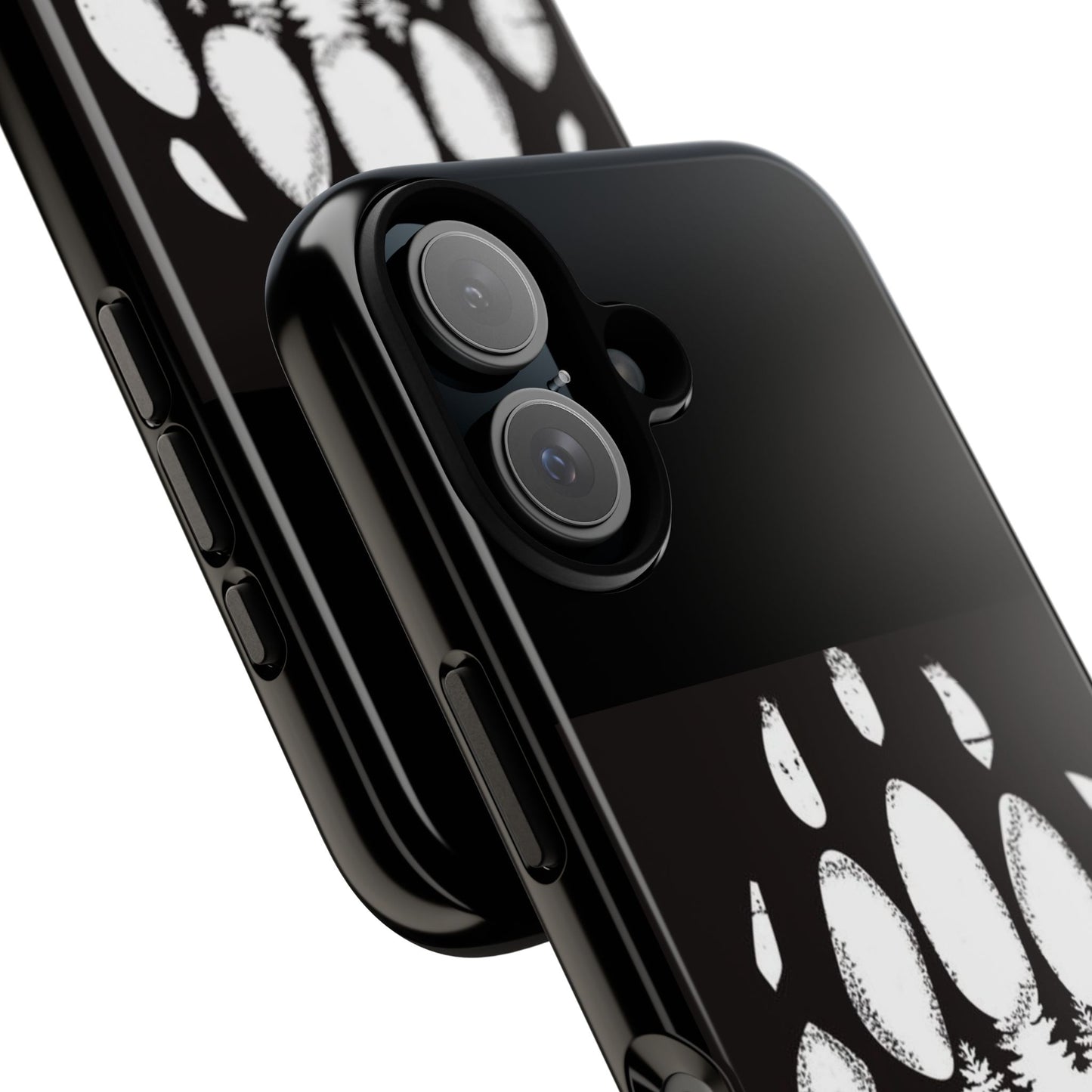 Bear Paw Print Phone Case - Tough and Stylish for Nature Lovers