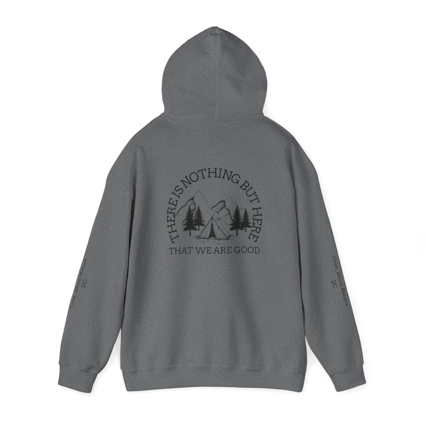 hoodie tente Nature-Inspired Unisex Hoodie with Inspirational Quote