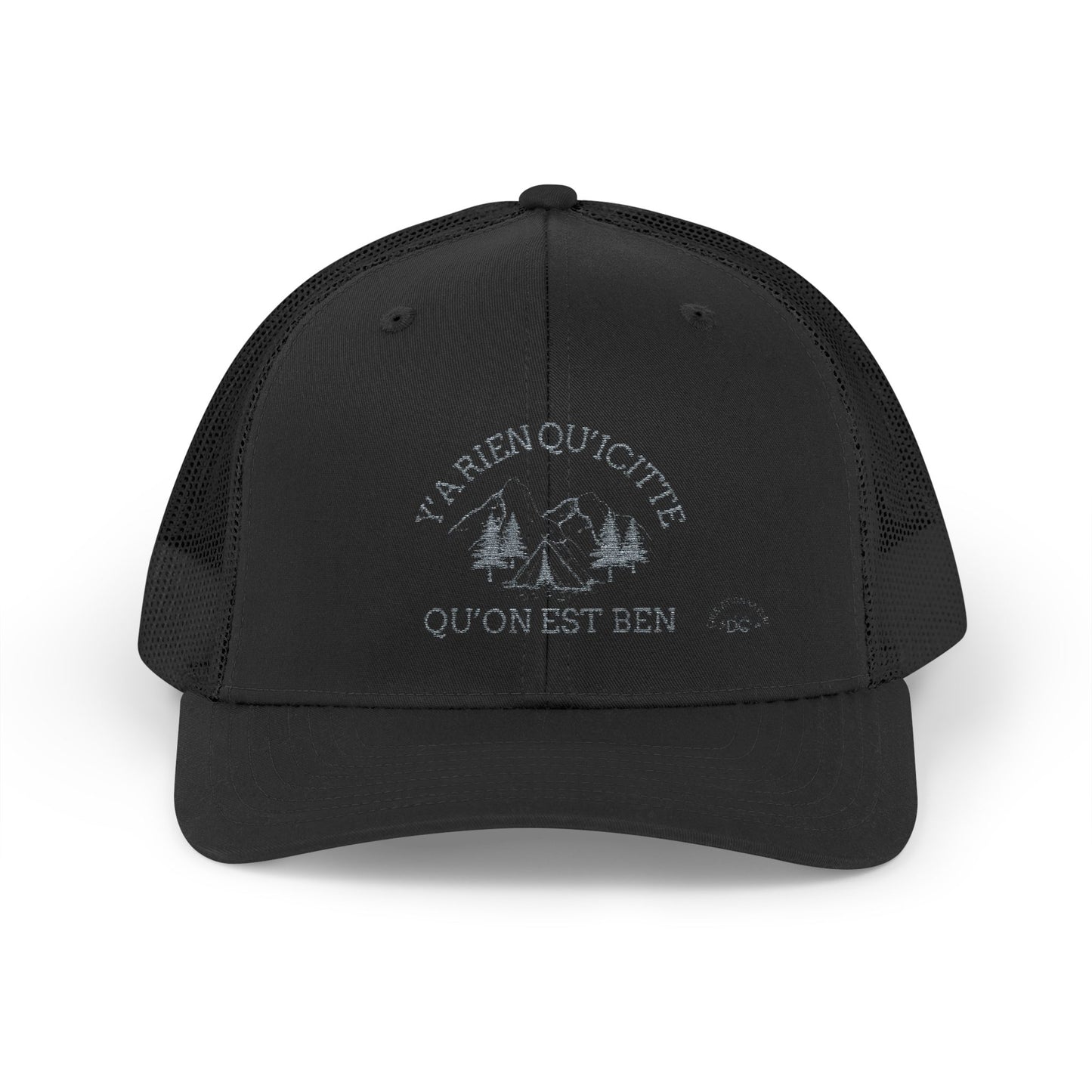 Adventure-Ready Snapback Trucker Cap – 'Y'a rien qu'à quitter qu'on est ben'- Crée_ation Nature DC