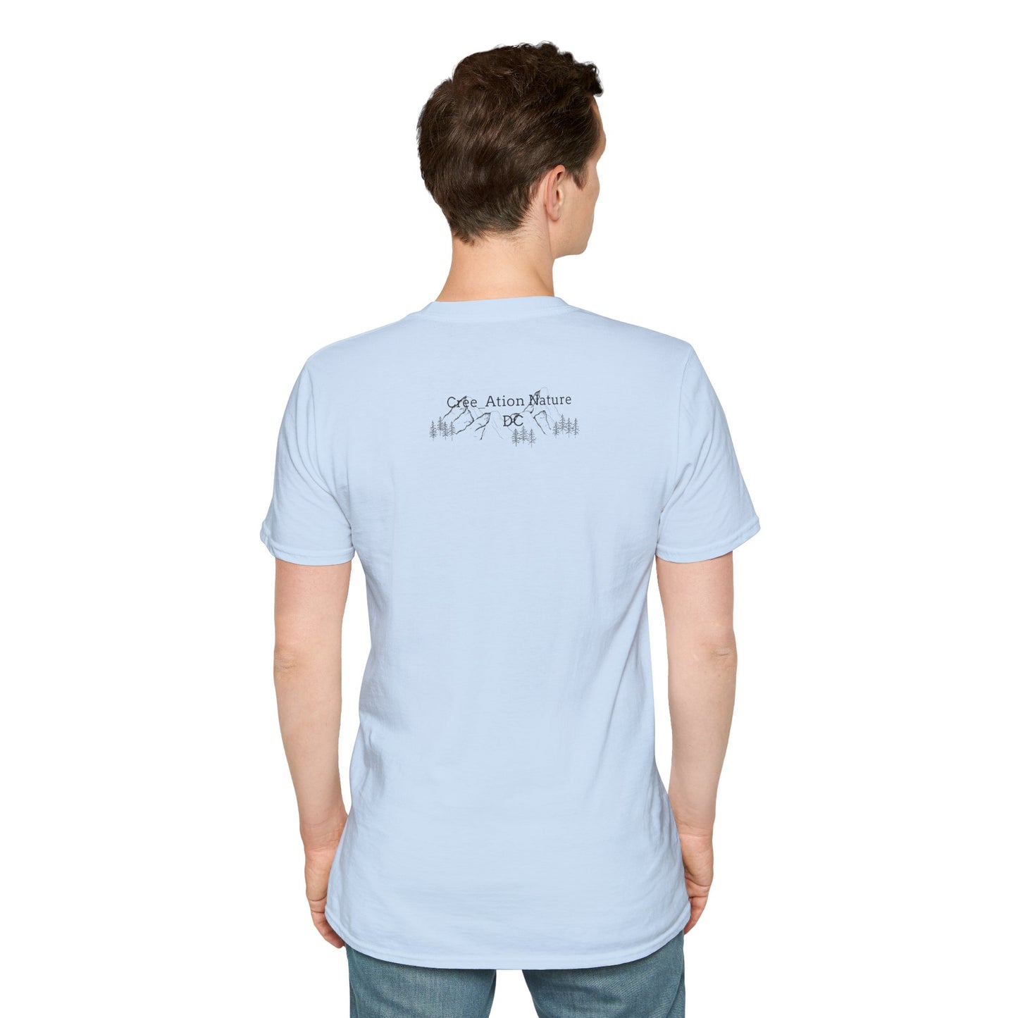 Nature-Inspired Unisex Softstyle T-Shirt - "Ya Rien Qu`Icitte" Design