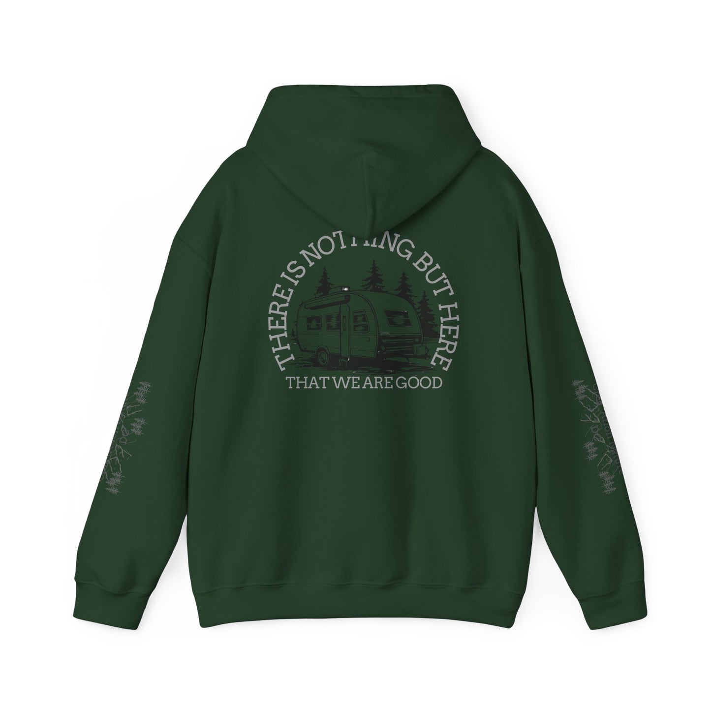 Inspirational Camping Hoodie - Unisex Heavy Blend™ Sweatshirt with Nature Design