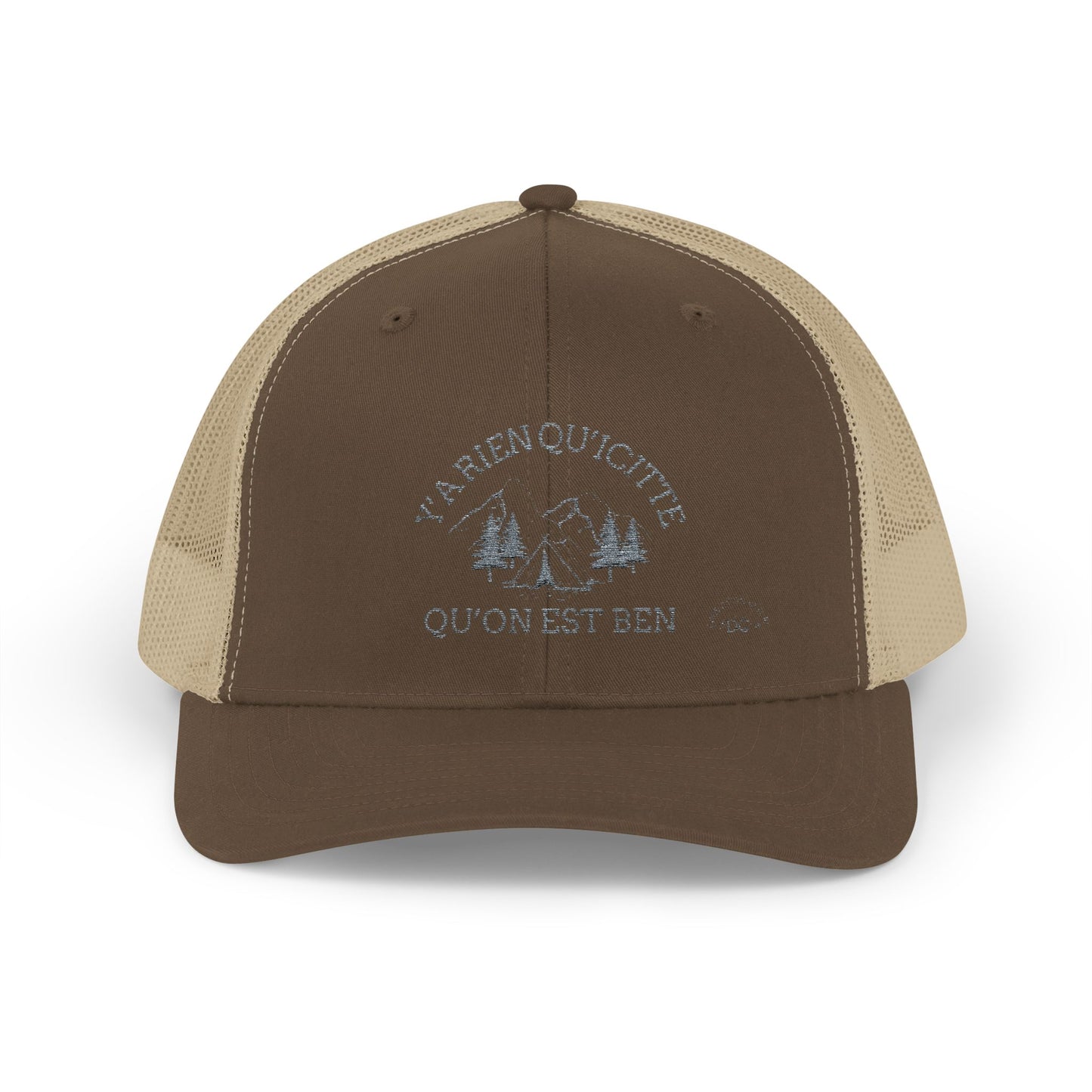 Adventure-Ready Snapback Trucker Cap – 'Y'a rien qu'à quitter qu'on est ben'- Crée_ation Nature DC