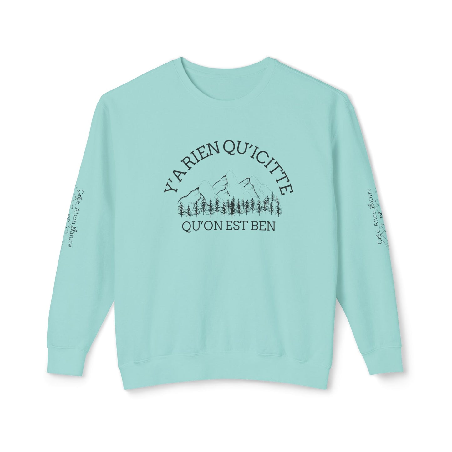 Unisex Lightweight Crewneck Sweatshirt - Crée_ation Nature DC