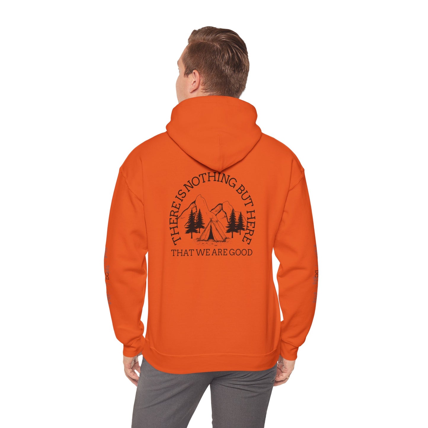 hoodie tente Nature-Inspired Unisex Hoodie with Inspirational Quote