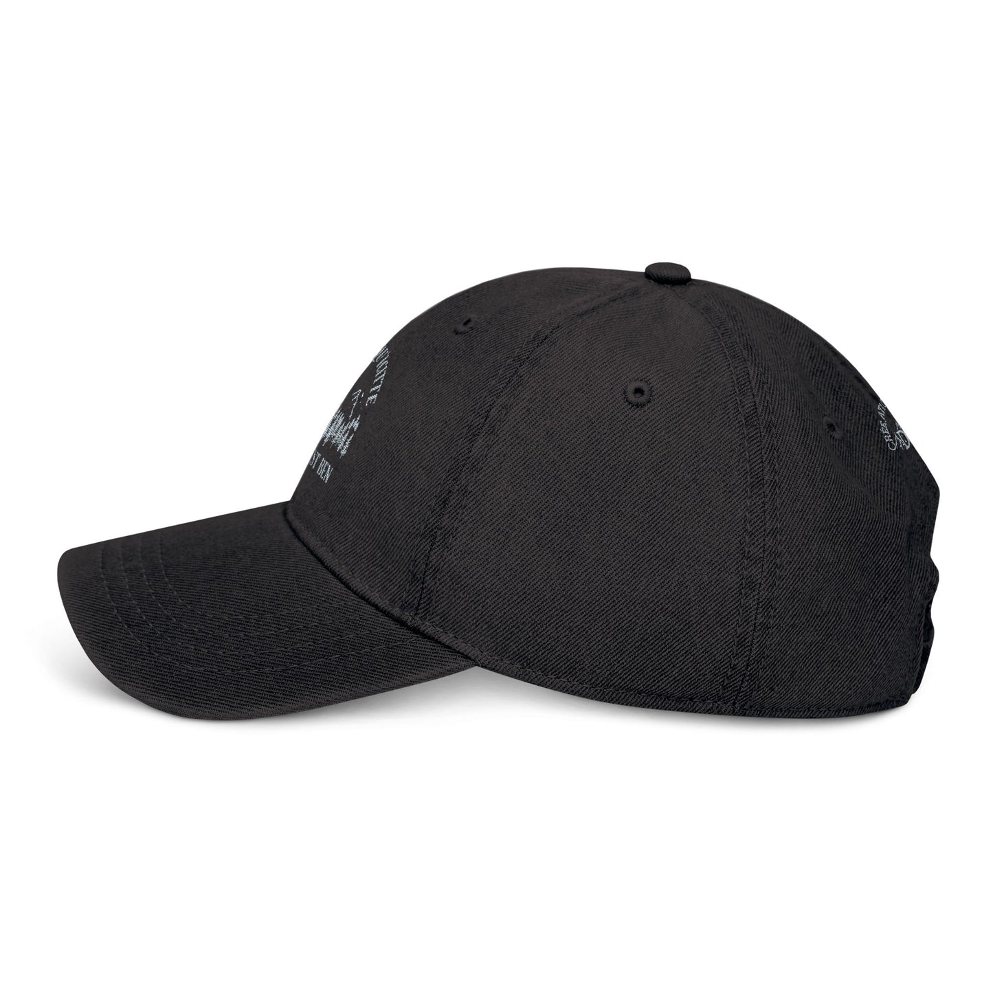 Adventure-Ready Denim Hat with Embroidered Nature Design Crée_ation Nature DC