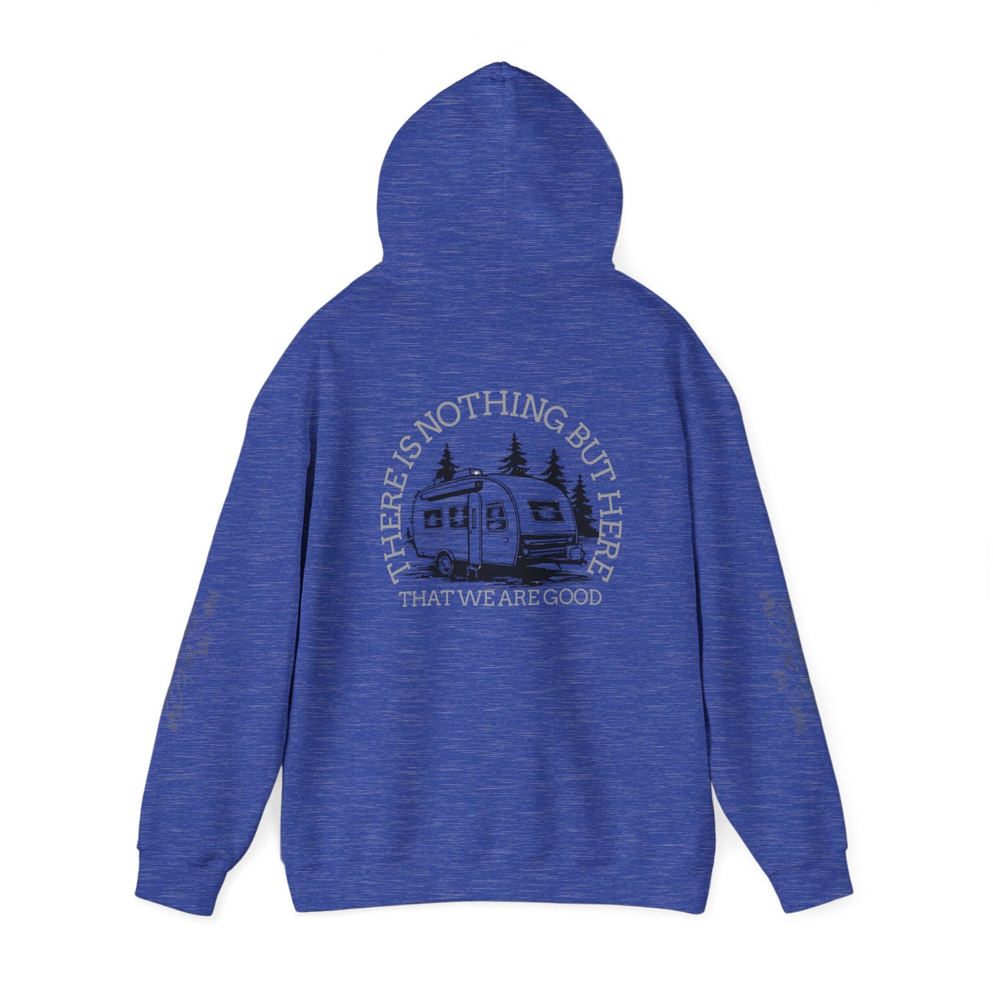 Inspirational Camping Hoodie - Unisex Heavy Blend™ Sweatshirt with Nature Design
