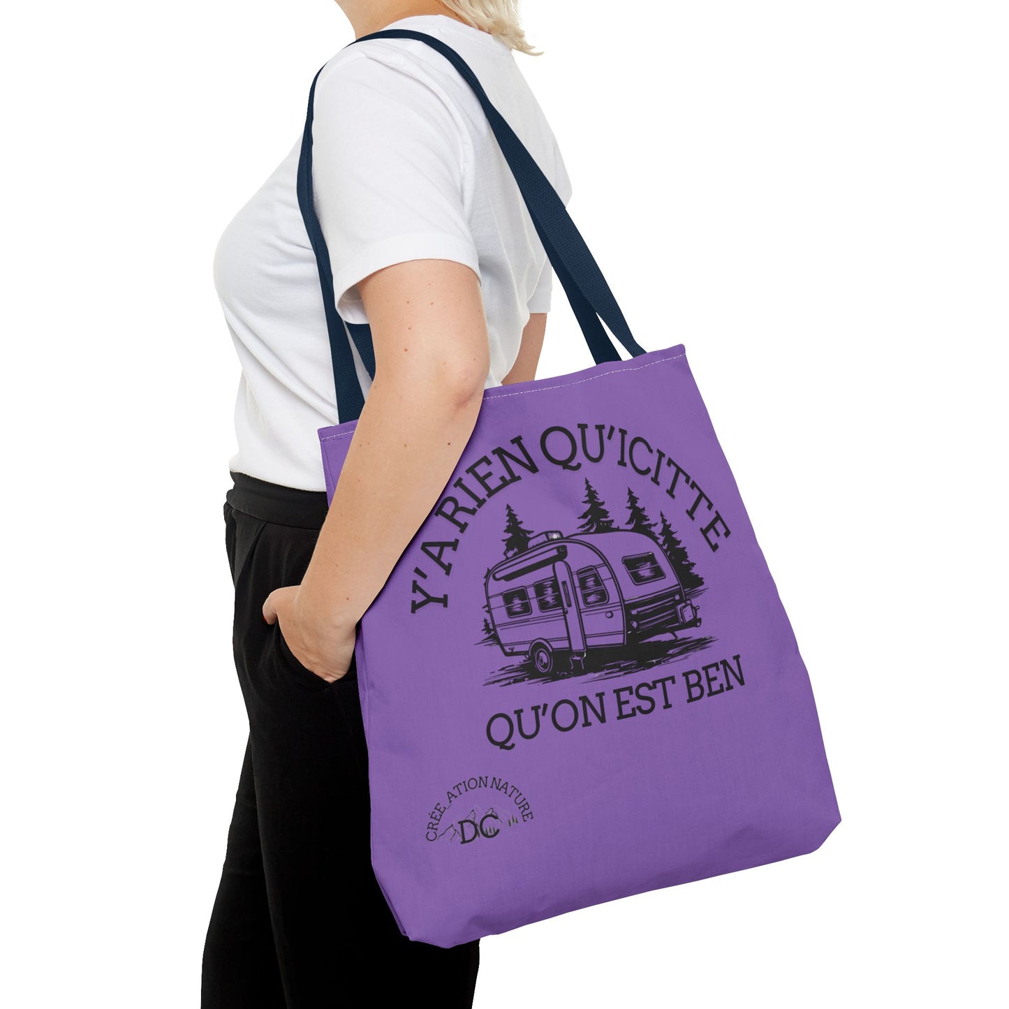 sac fourre-tout - "Y'a Rien Qu'icitte Qu'on Est Ben" Adventure Design - Crée_Ation Nature DC