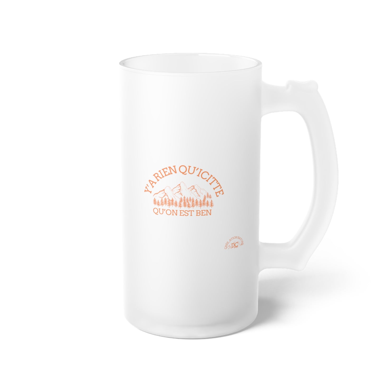 chope à bière en verre dépoli ! - Perfect for Celebrations & Gift Giving
