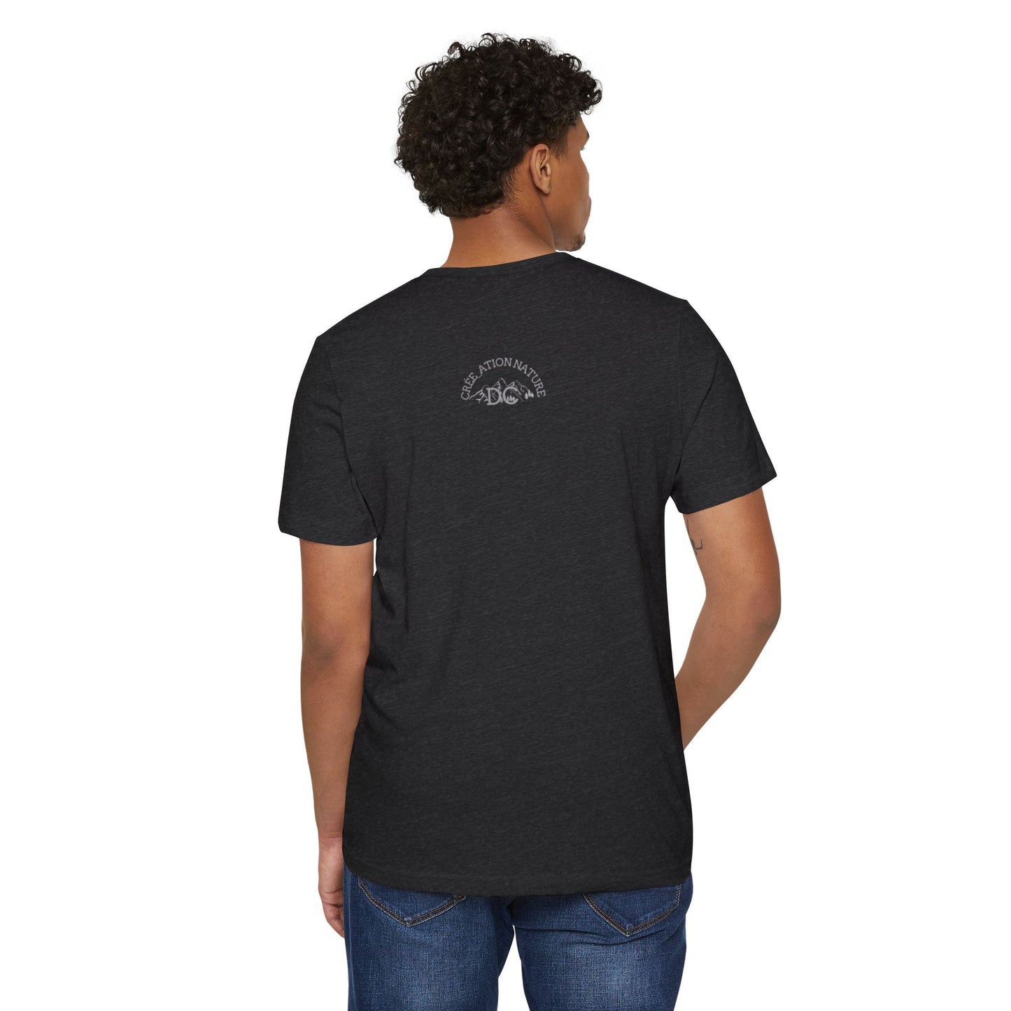 Eco-Friendly Mountain Vibes T-Shirt | Unisex Organic Tee for Nature Lovers -Crée_ation Nature DC