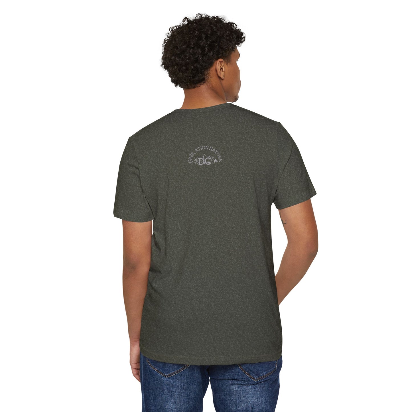 Eco-Friendly Mountain Vibes T-Shirt | Unisex Organic Tee for Nature Lovers -Crée_ation Nature DC