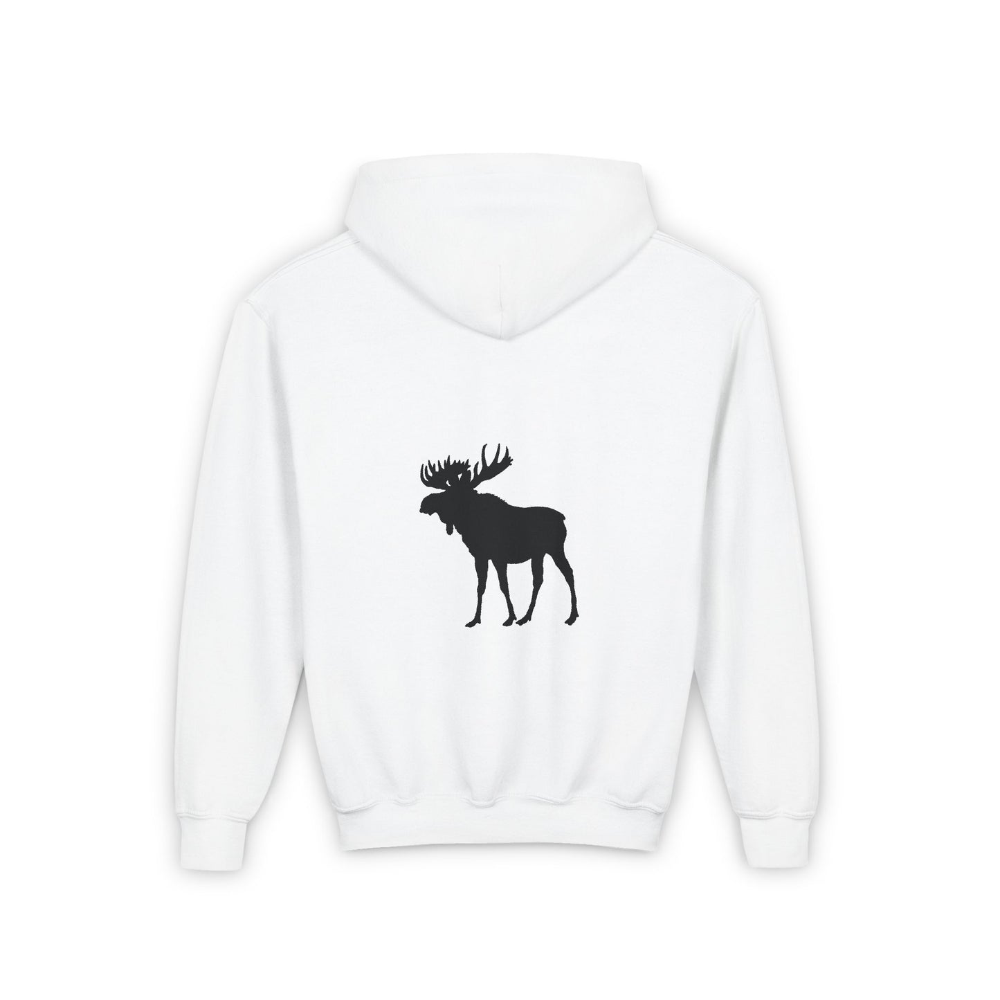 Youth Heavy Blend Hooded Sweatshirt - Nature Moose Design