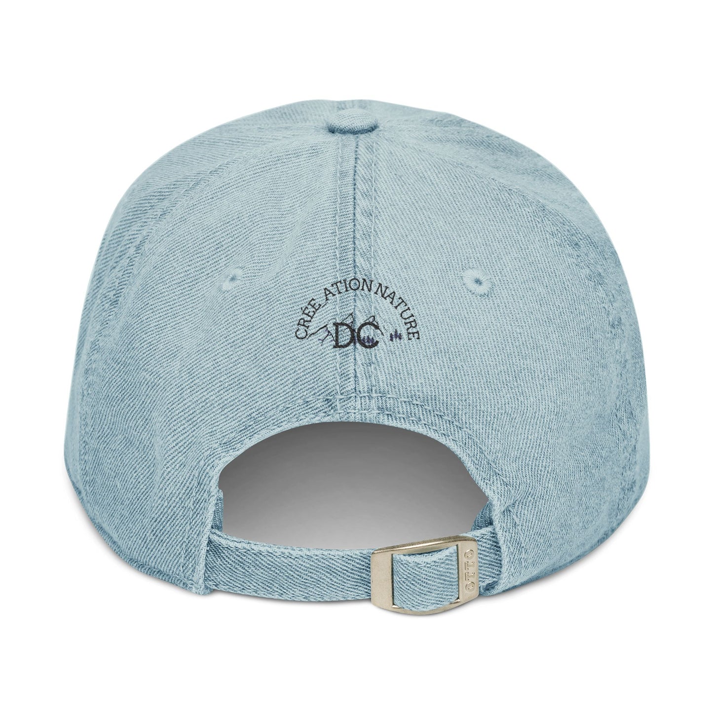 Embroidered Denim Hat - Nature Inspired Design - Crée_ation Nature DC