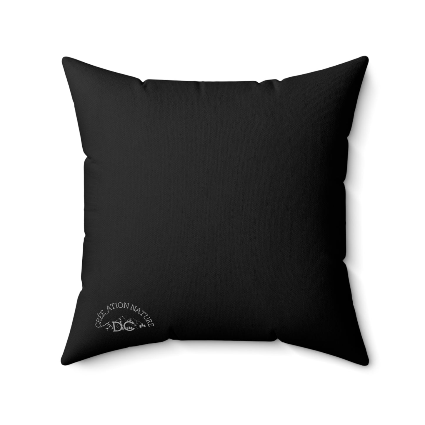 Outdoor Adventure Pillow - 'Y'a Rien Qu'icitte Qu'on Est Ben' Design- cousin pour tente-Crée_ation Nature DC