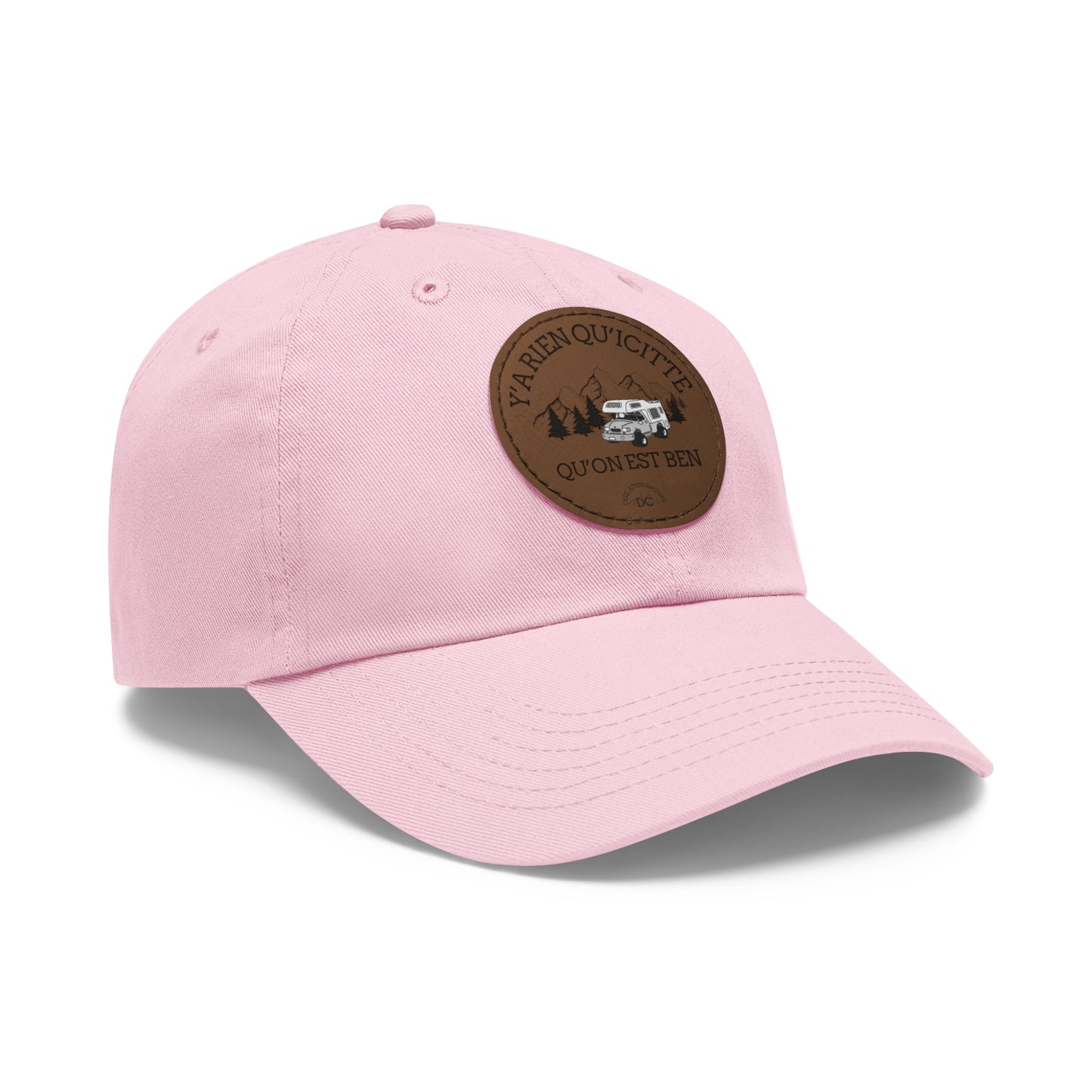 Casual Dad Hat with Leather Patch - Perfect Gift for Outdoor Lovers - Crée_ation Nature DC