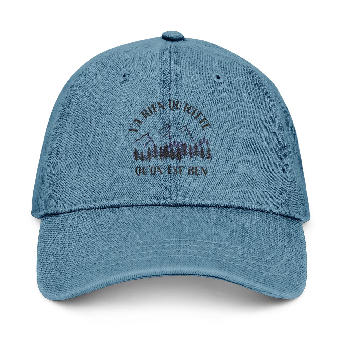 Embroidered Denim Hat - Nature Inspired Design - Crée_ation Nature DC