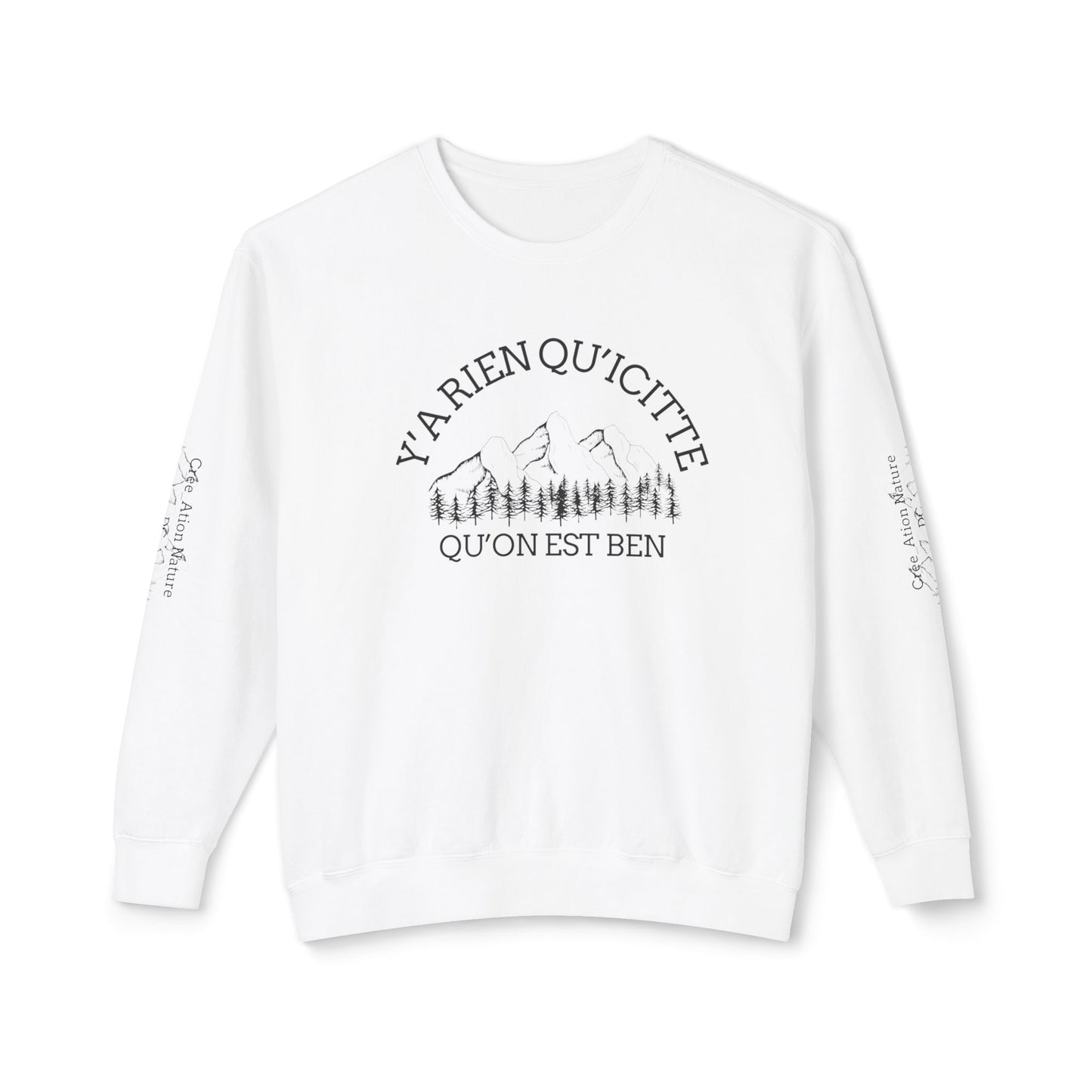 Unisex Lightweight Crewneck Sweatshirt - Crée_ation Nature DC