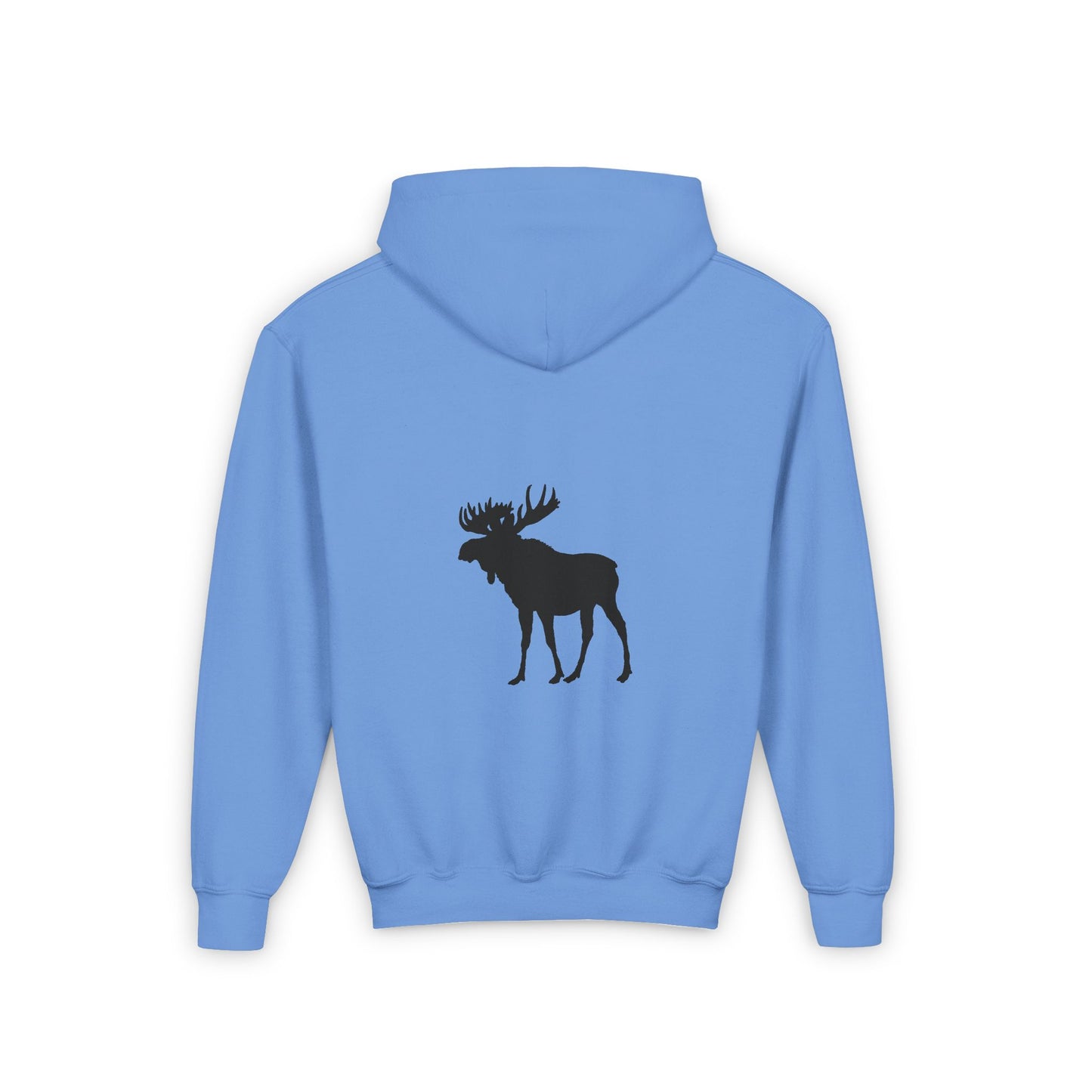 Youth Heavy Blend Hooded Sweatshirt - Nature Moose Design