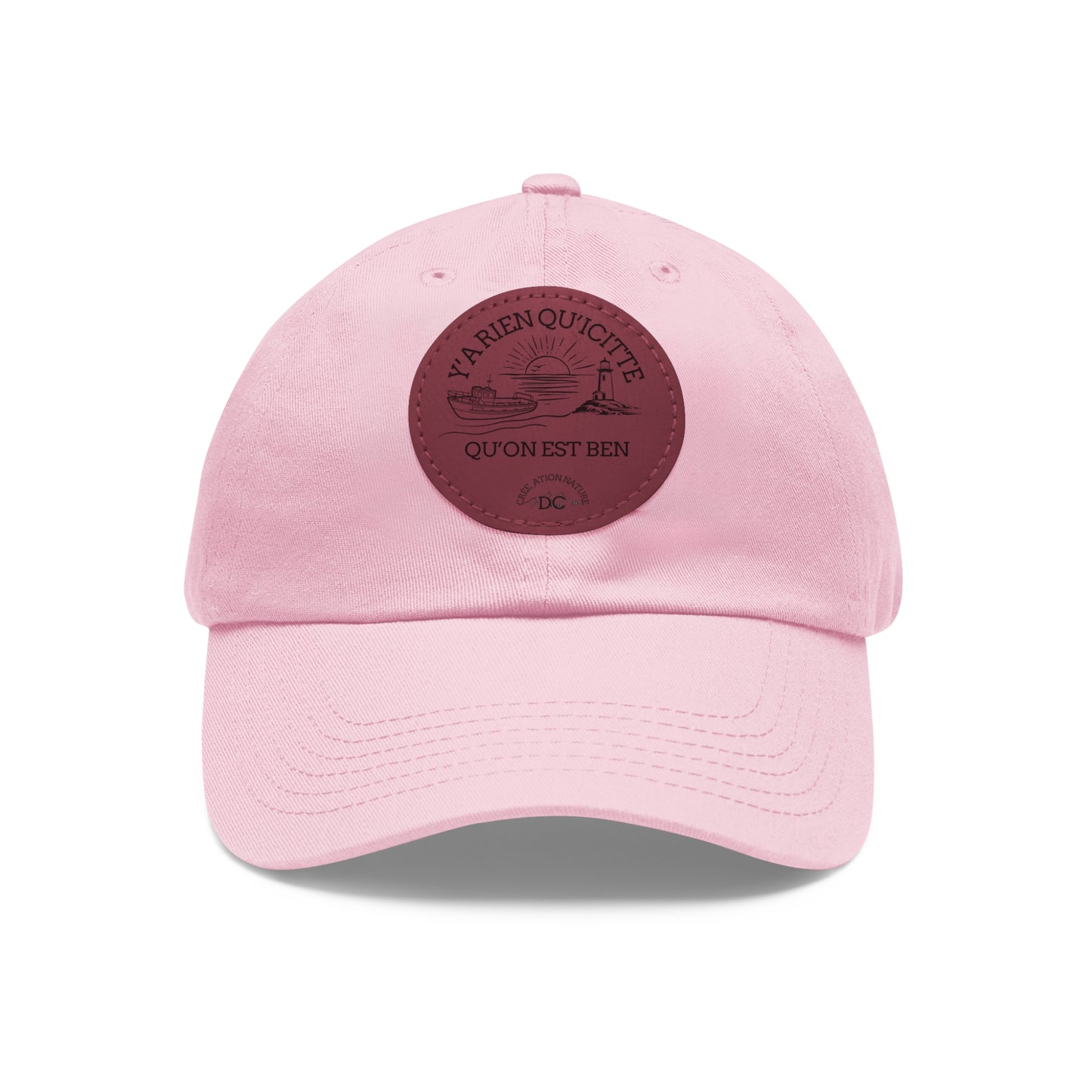 Casual Dad Hat with Leather Patch - Perfect Gift for Dads Crée_ation Nature DC