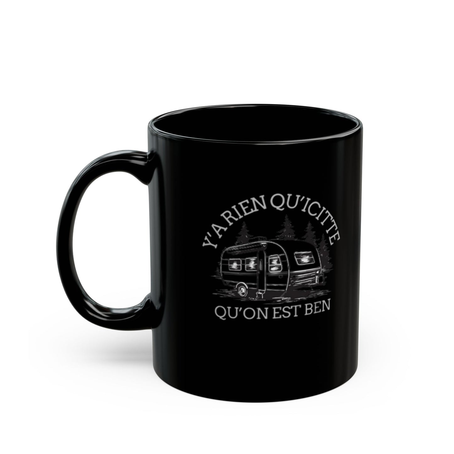Tasse Vintage Camper Black Mug | Perfect for Coffee Lovers & Road Trip Enthusiasts | Gift for Celebrations & Every Day