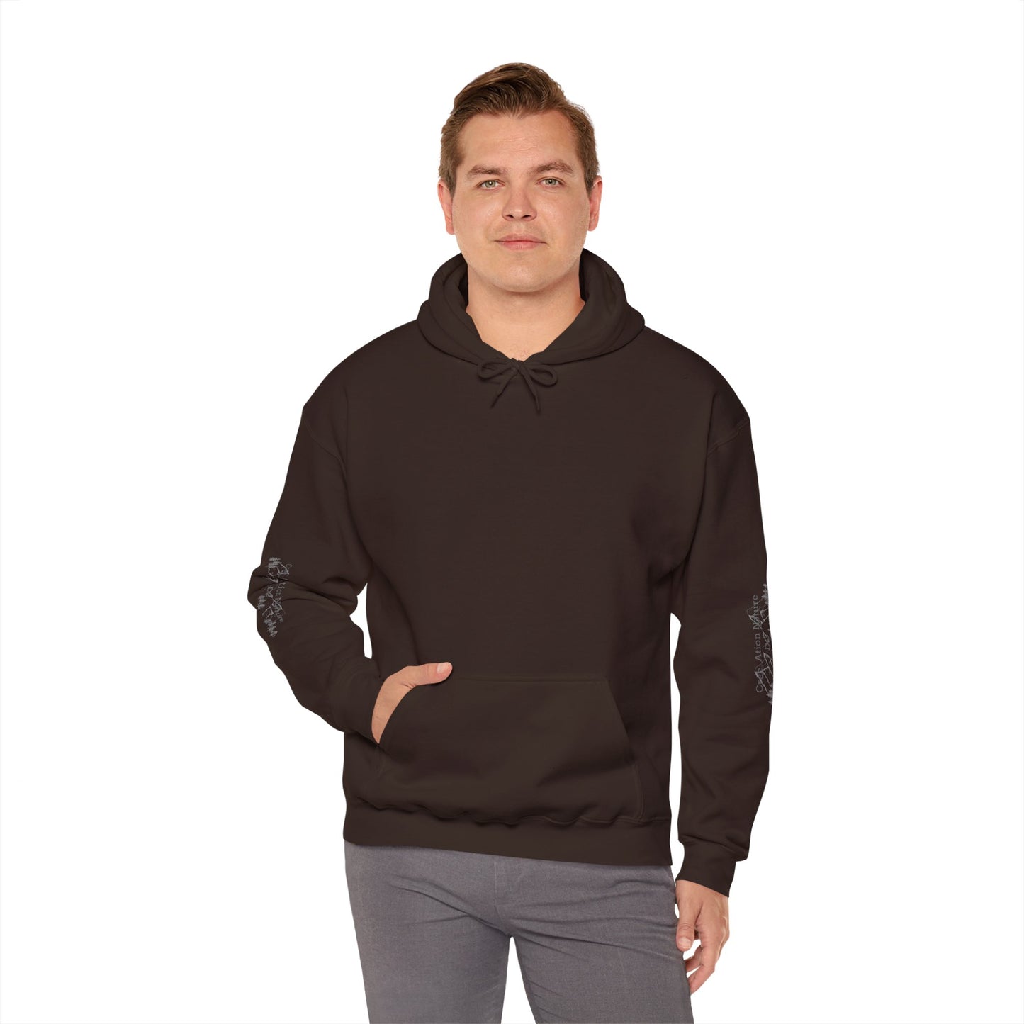Sweats à capuche Unisex Heavy Blend™ Hooded Sweatshirt - Cozy Adventure Vibes with Motivational Quote-Crée_ation Nature DC
