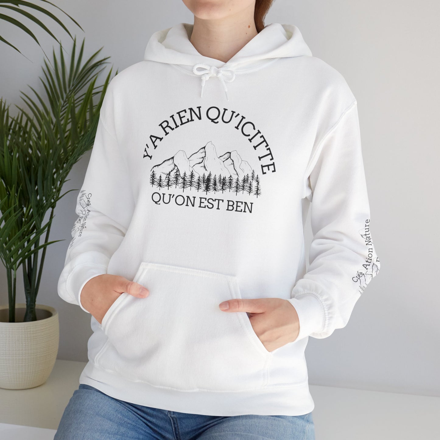 Sweats a capuche Cozy Unisex Hooded Sweatshirt with Nature-Inspired Design-Cree_ation Nature DC