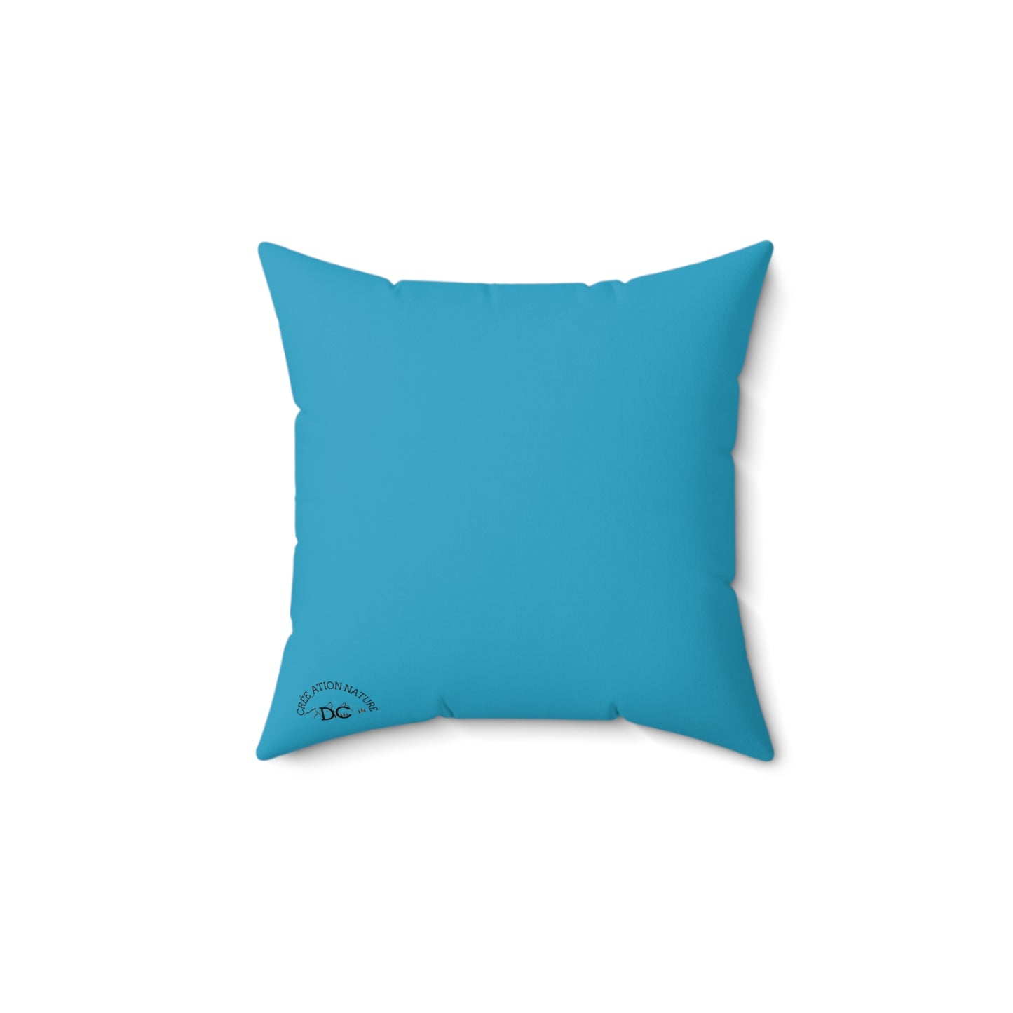 Mountain Vibe Pillow - Y'ARien Qu'icitte Qu'on Est Ben - Cozy Decor coussin bois - Crée_ation Nature DC