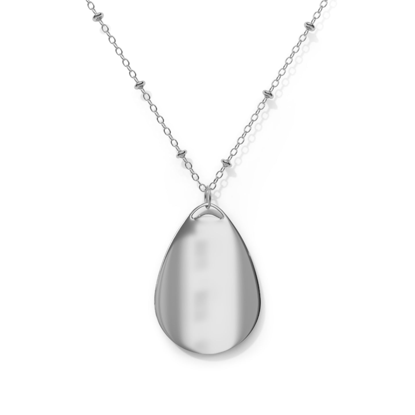 Inspirational Mountain Design Oval Necklace - Perfect Gift for Adventurers