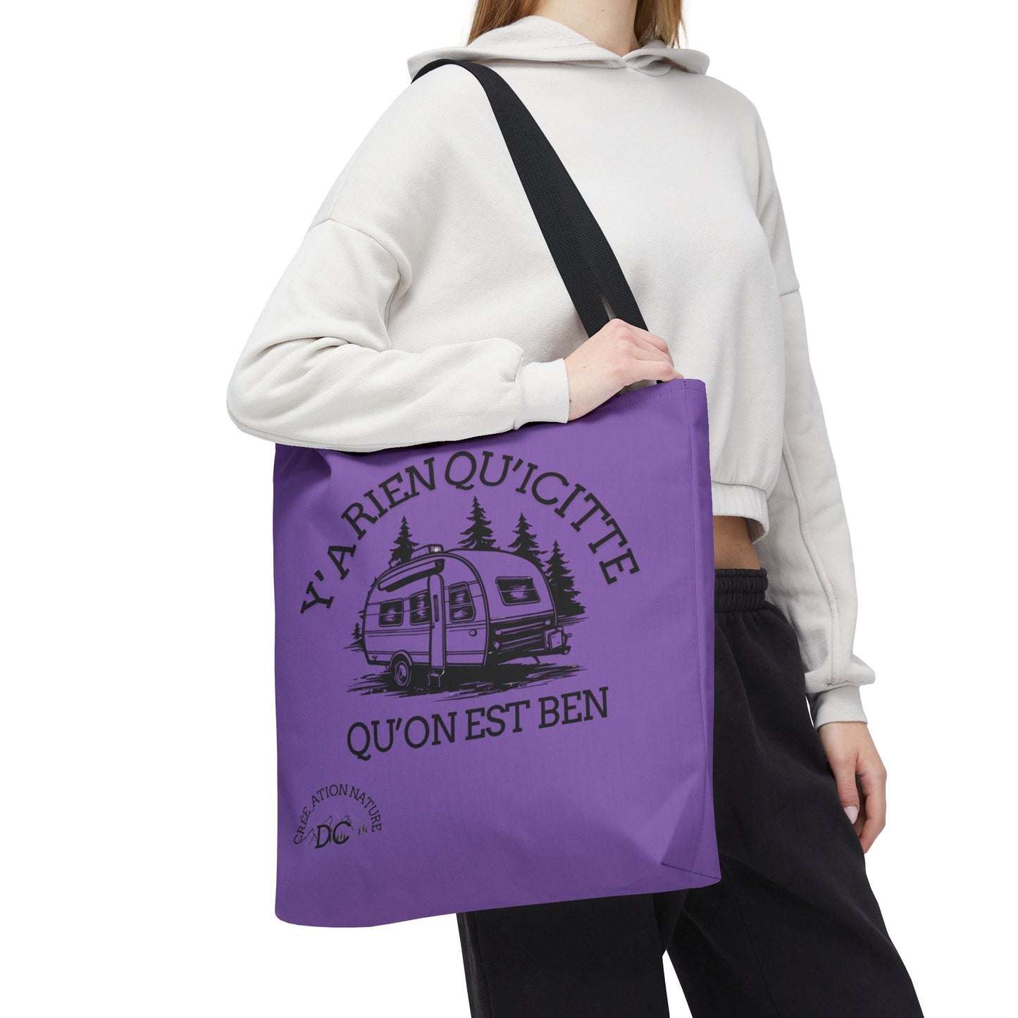 sac fourre-tout - "Y'a Rien Qu'icitte Qu'on Est Ben" Adventure Design - Crée_Ation Nature DC