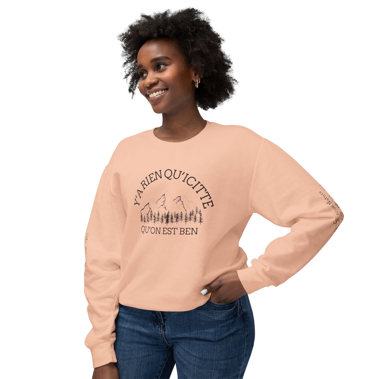 Unisex Lightweight Crewneck Sweatshirt - Crée_ation Nature DC