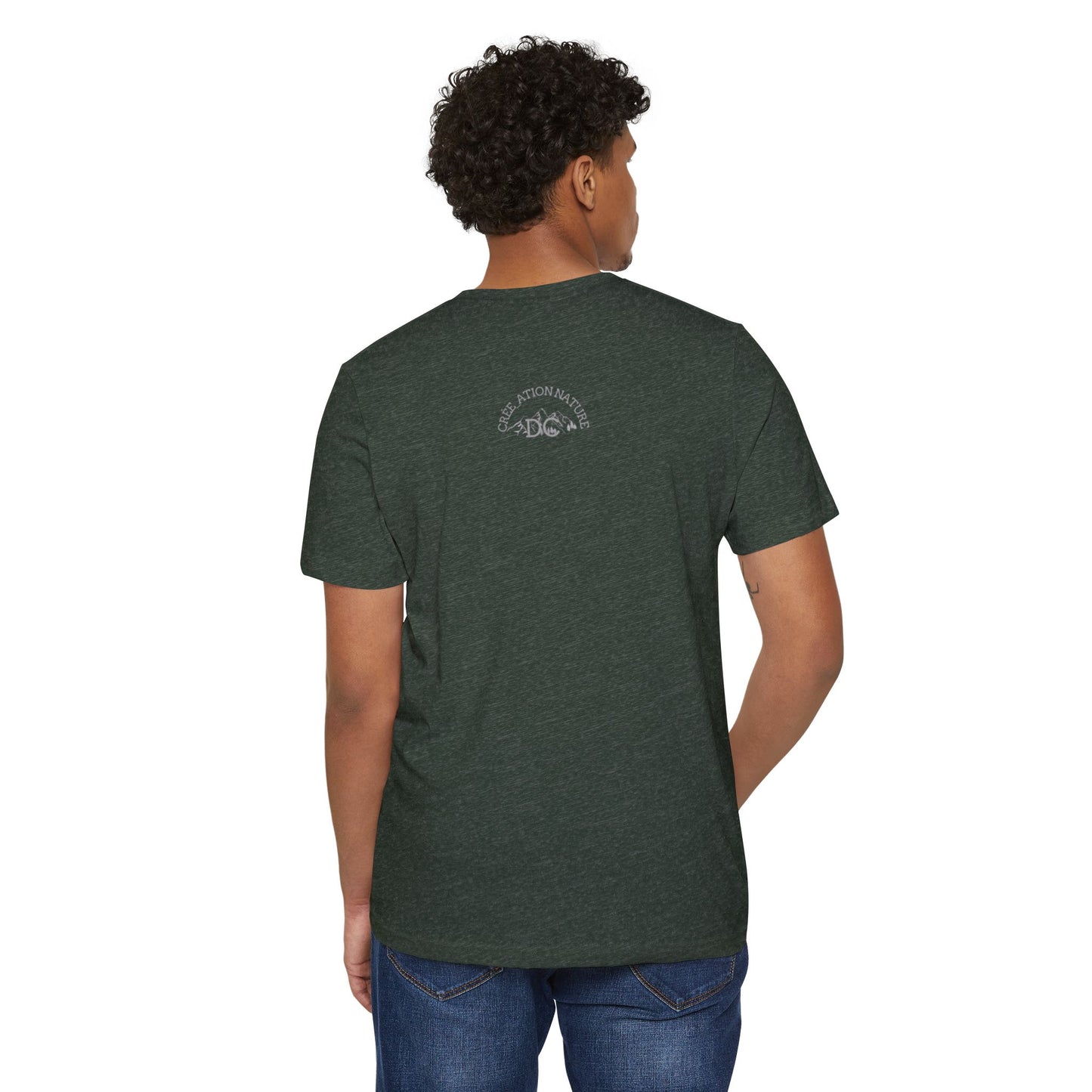 Eco-Friendly Mountain Vibes T-Shirt | Unisex Organic Tee for Nature Lovers -Crée_ation Nature DC