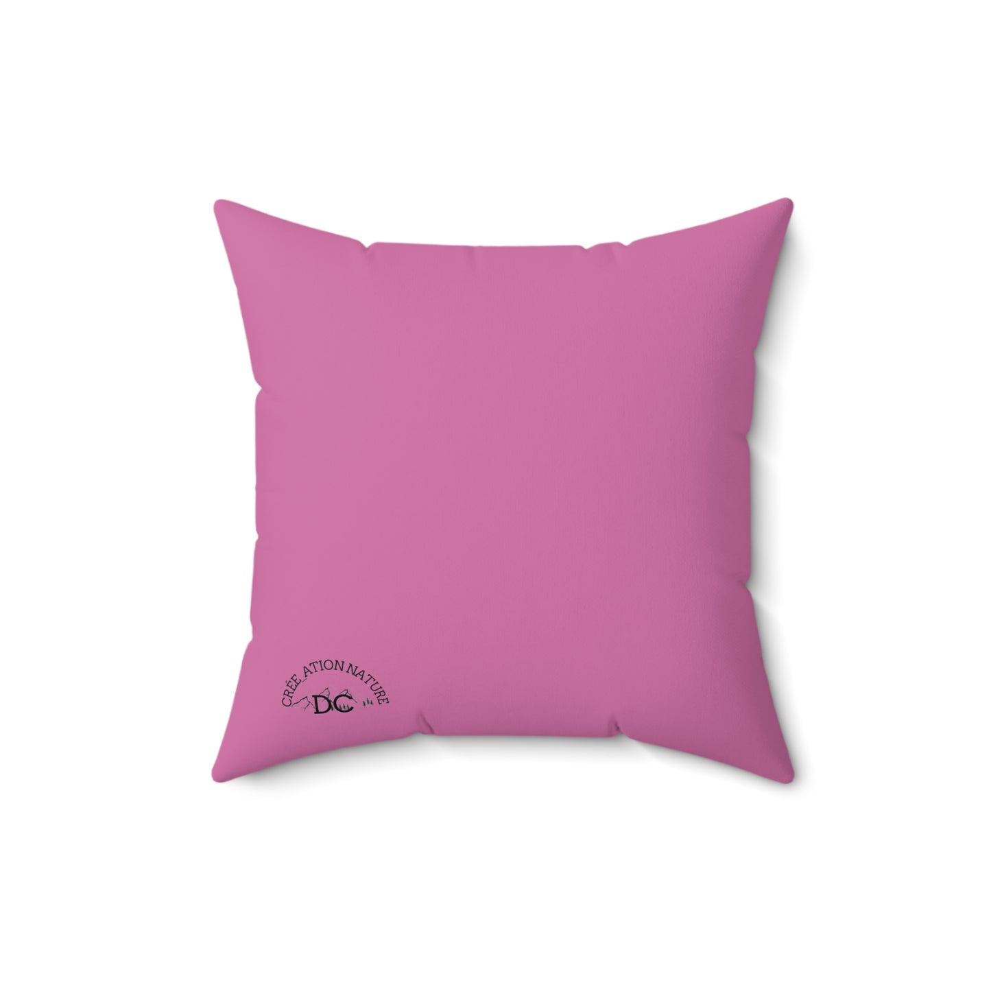 Inspirational Outdoor Square Pillow - Y'a Rien Qu'icitte Qu'on Est Ben- cousin pour tente - Crée_ation Nature DC