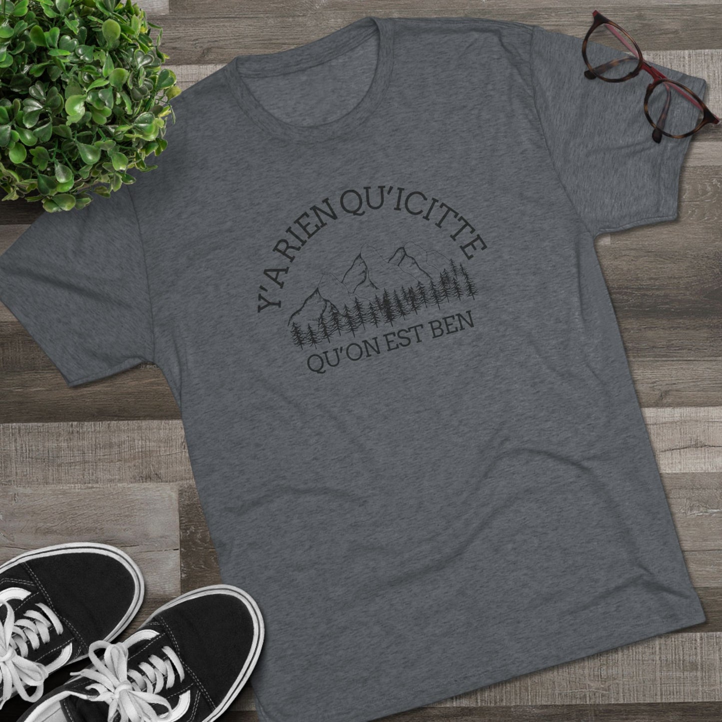 Unisex Tri-Blend Crew Tee - Nature Quote Graphic T-Shirt for Outdoor Enthusiasts - Crée_ation Nature DC