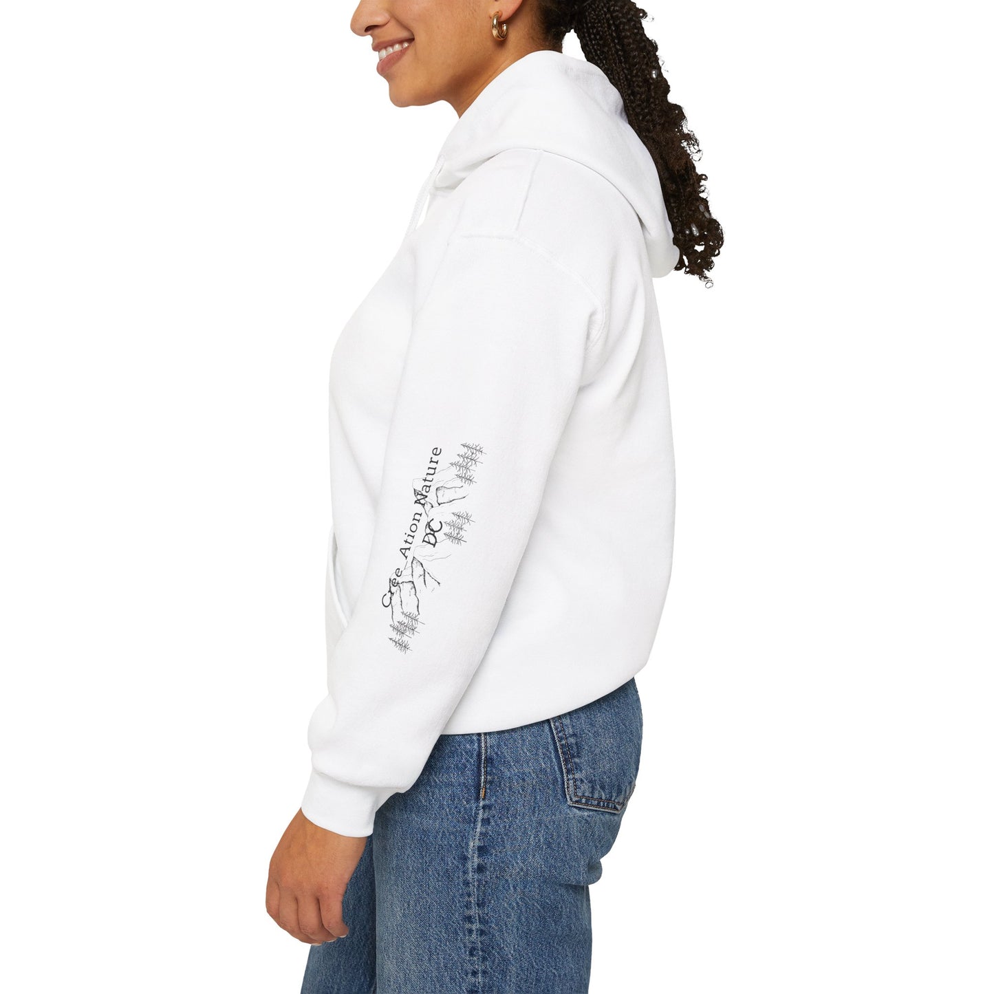 hoodie - Cozy Adventure Hooded Sweatshirt - ‘Ya Rien Qu’Quitté Qu’on Est Ben’ Design