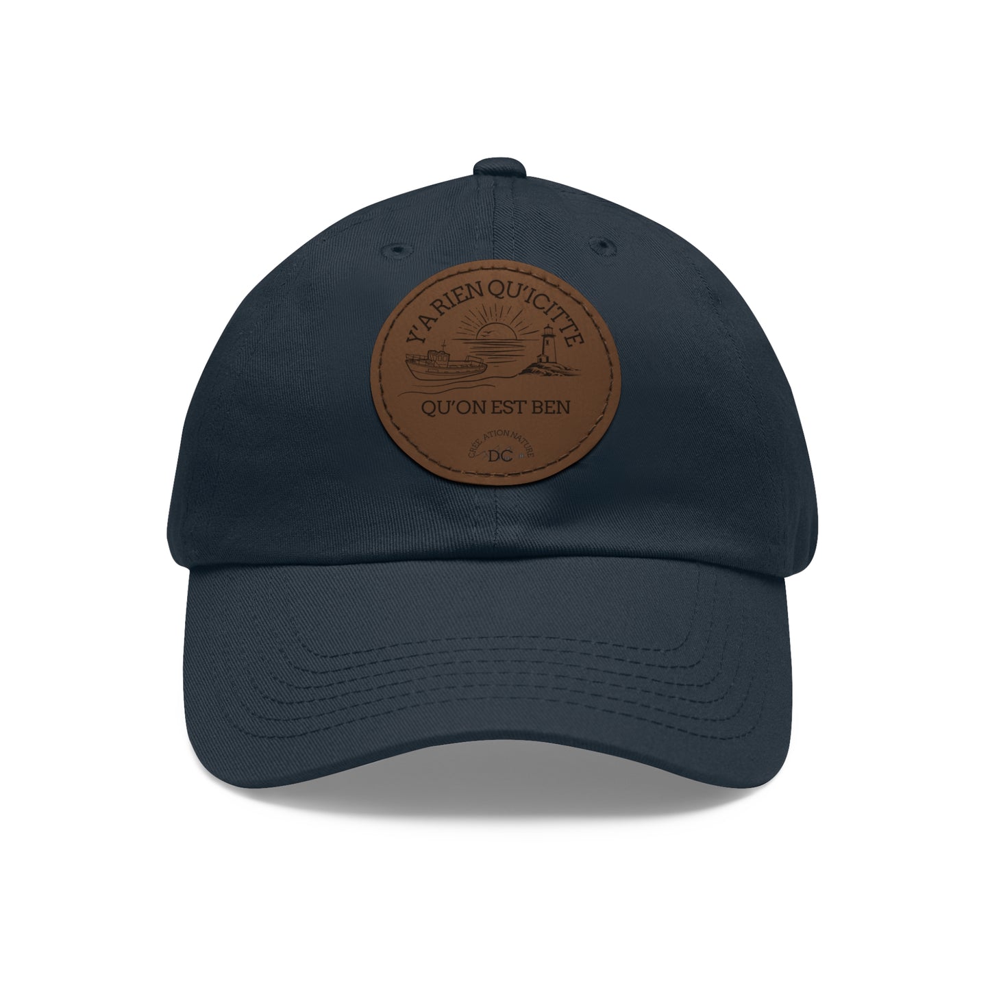Casual Dad Hat with Leather Patch - Perfect Gift for Dads Crée_ation Nature DC