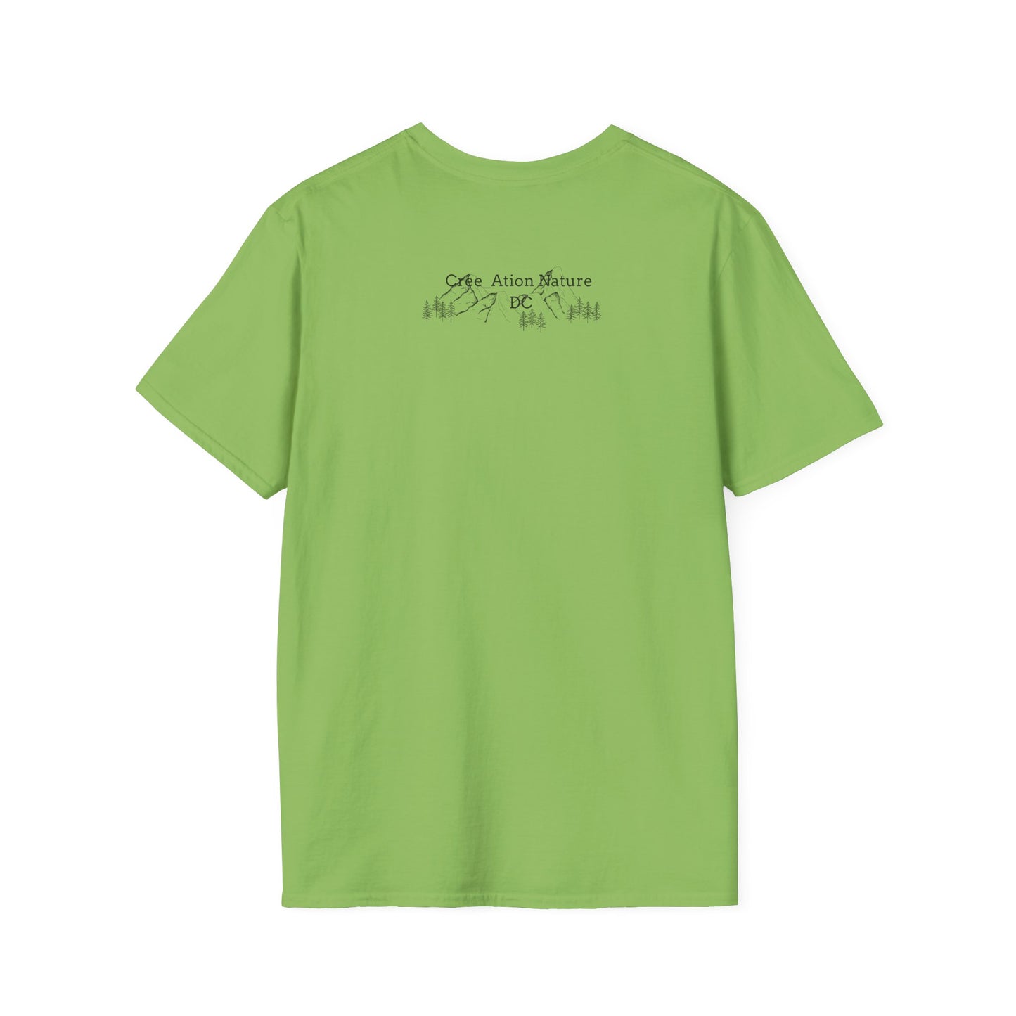 Nature-Inspired Unisex Softstyle T-Shirt - "Ya Rien Qu`Icitte" Design