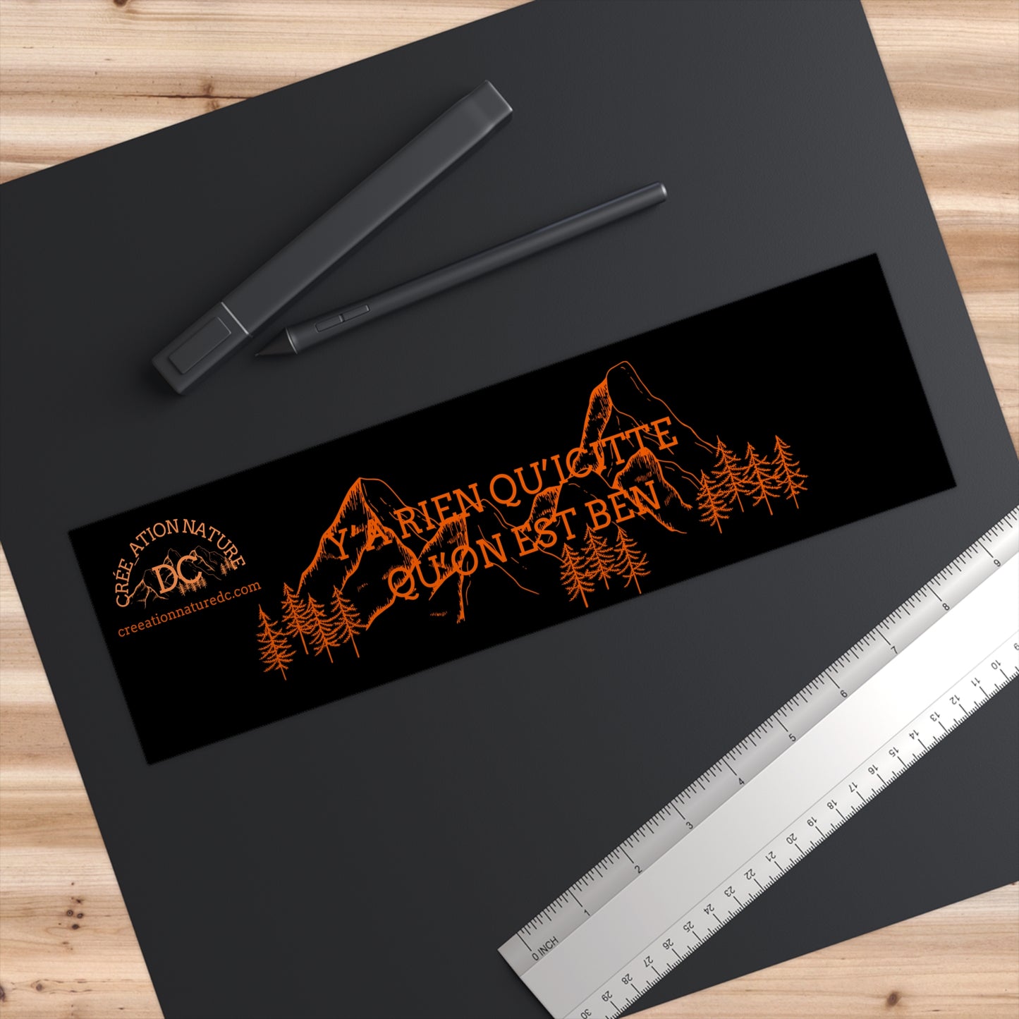 autocollants de pare-chocs vibrants ! - Nature Inspired Car Decal for Outdoor Enthusiasts