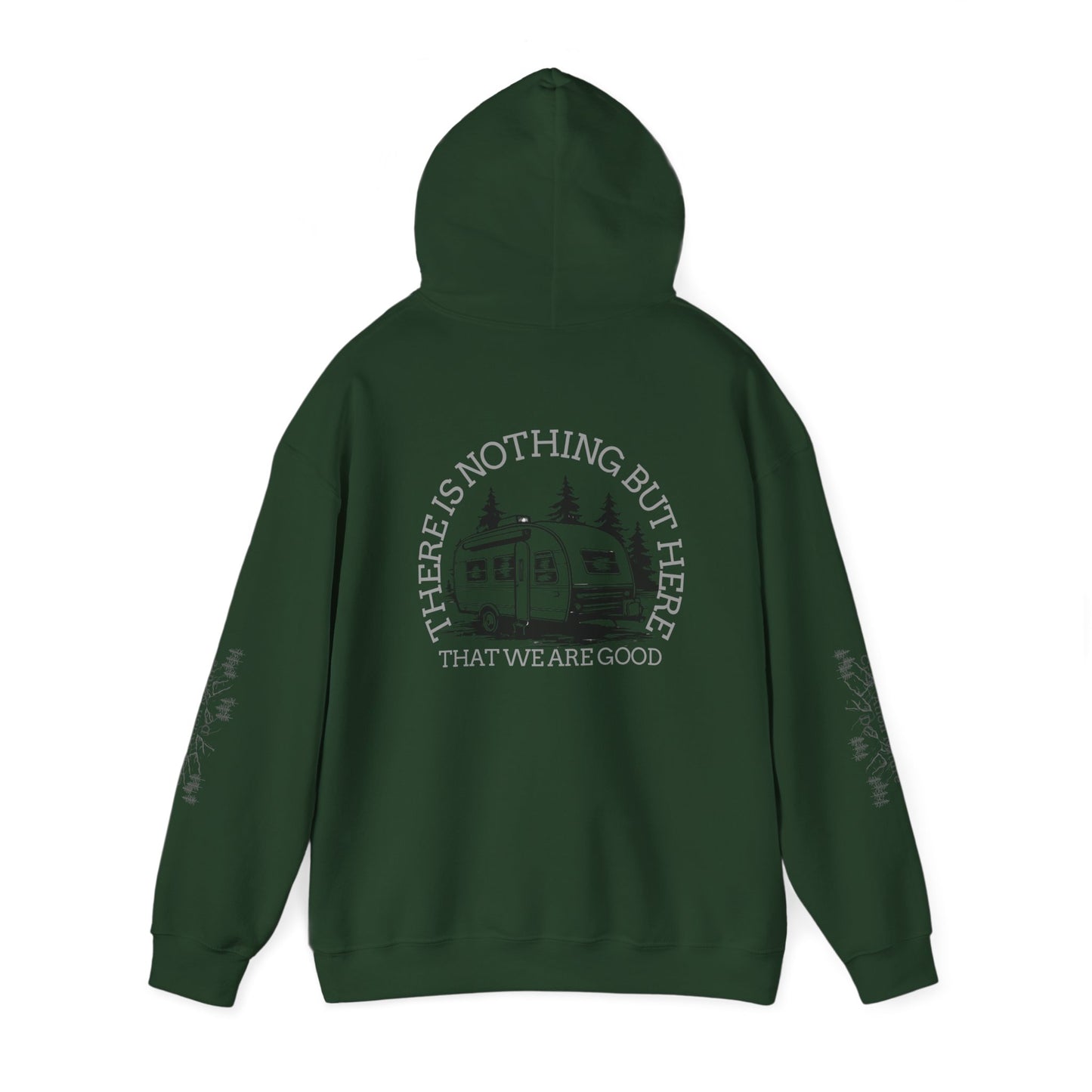 Inspirational Camping Hoodie - Unisex Heavy Blend™ Sweatshirt with Nature Design