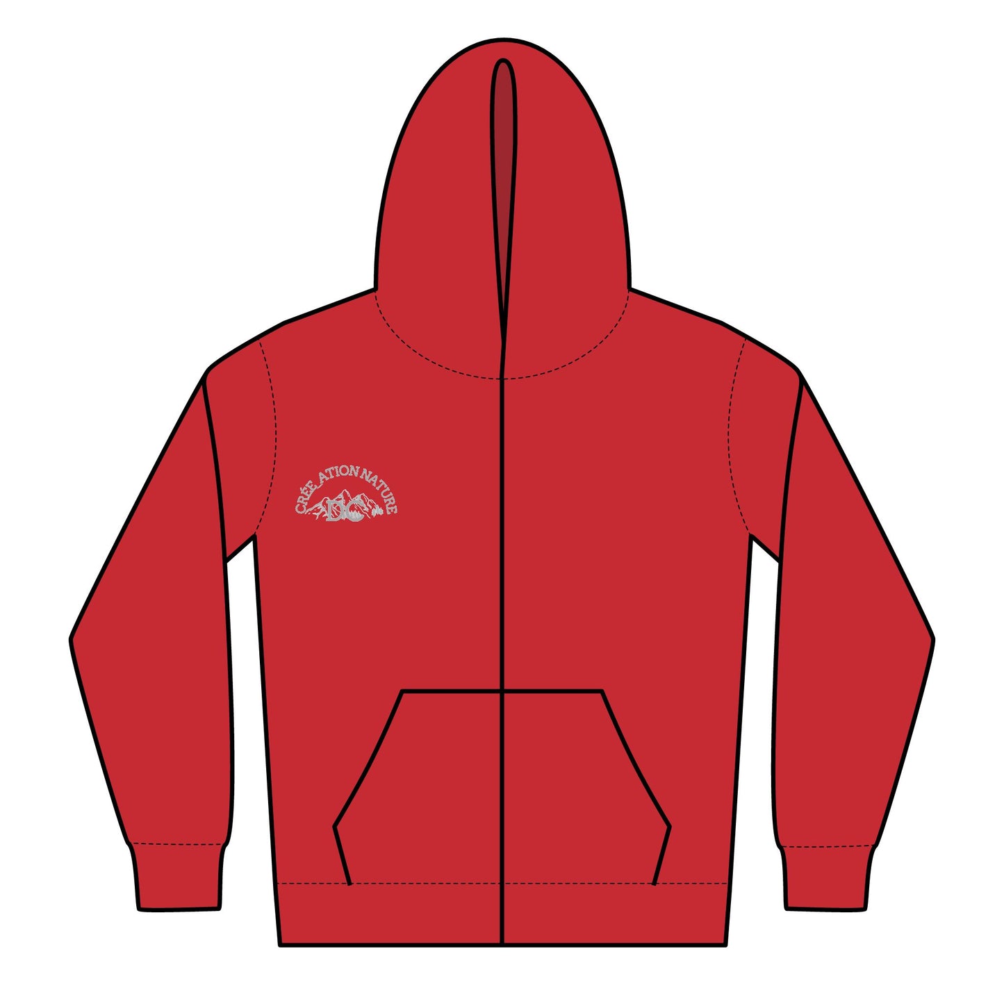 Sweats a capuche hoodies -Youth Zipped Hoodie - Adventure Awaits Design Crée_ation nature DC