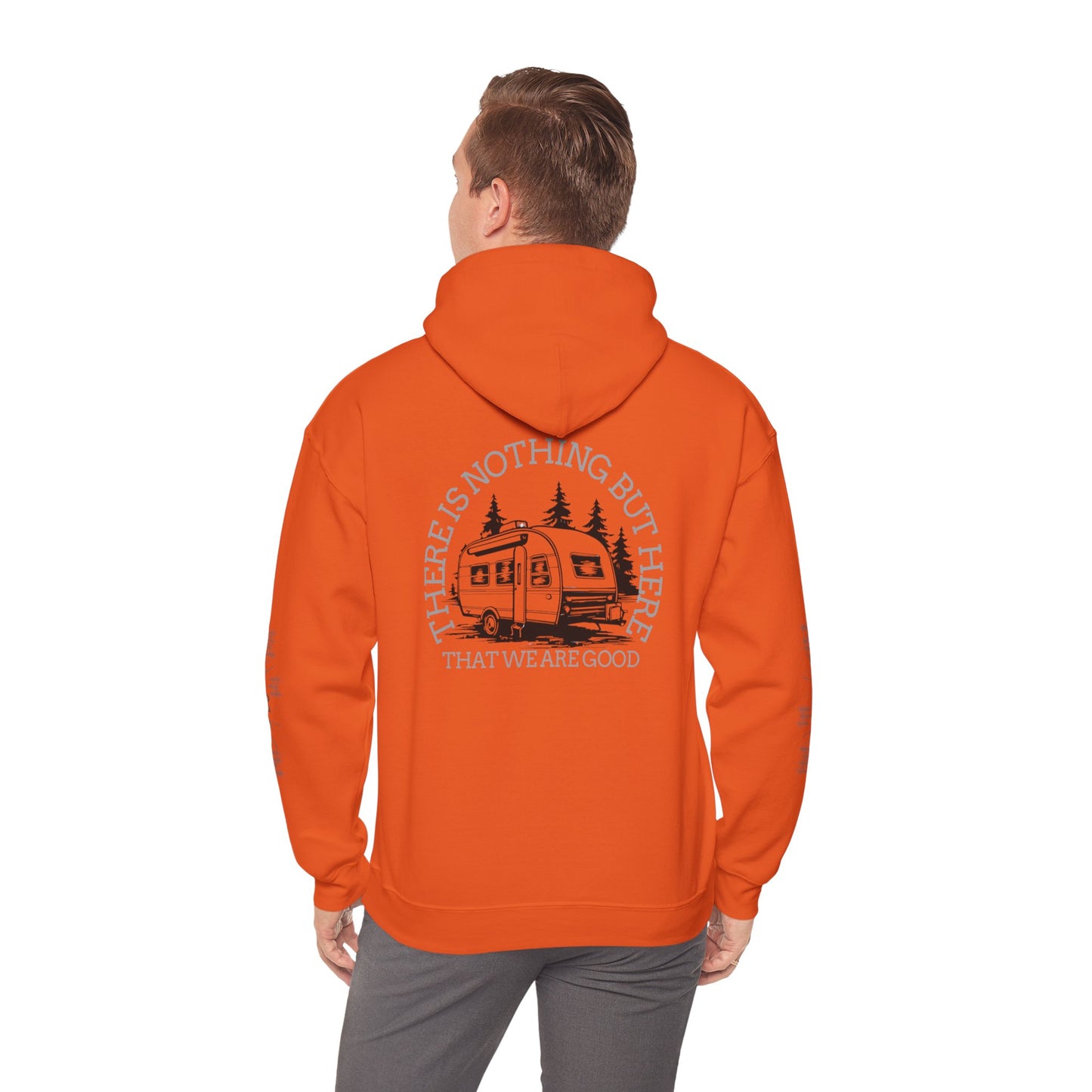 Inspirational Camping Hoodie - Unisex Heavy Blend™ Sweatshirt with Nature Design