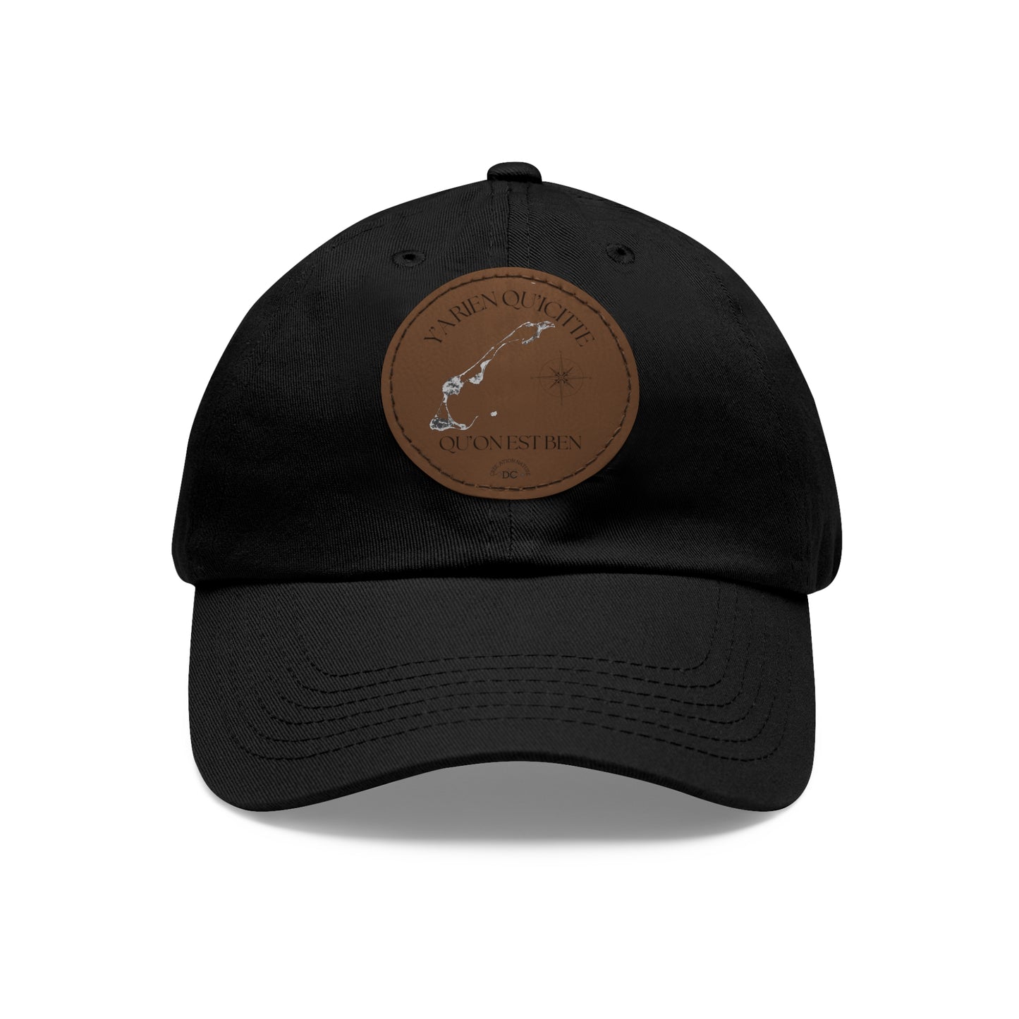 Adventure Dad Hat with Leather Patch - Perfect for Outdoor Enthusiasts - Crée_ation Nature DC