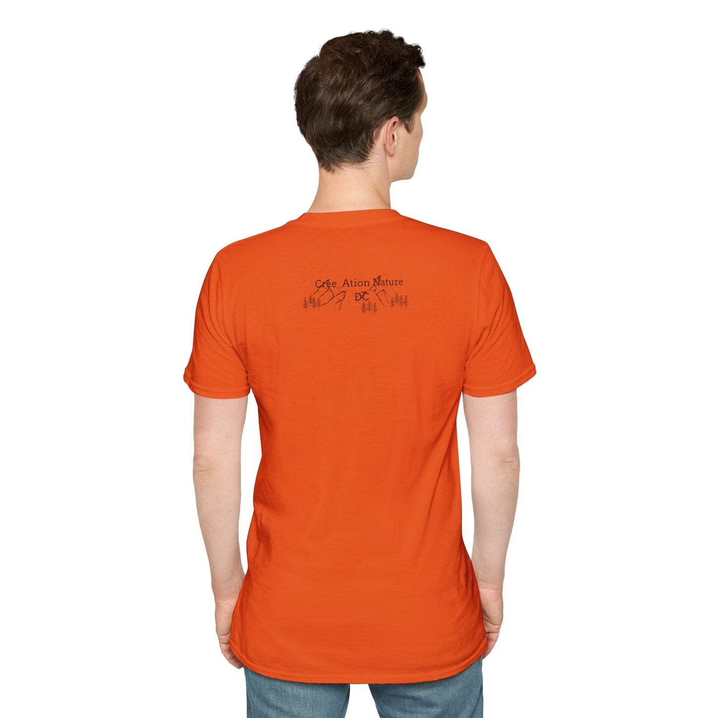 Nature-Inspired Unisex Softstyle T-Shirt - "Ya Rien Qu`Icitte" Design