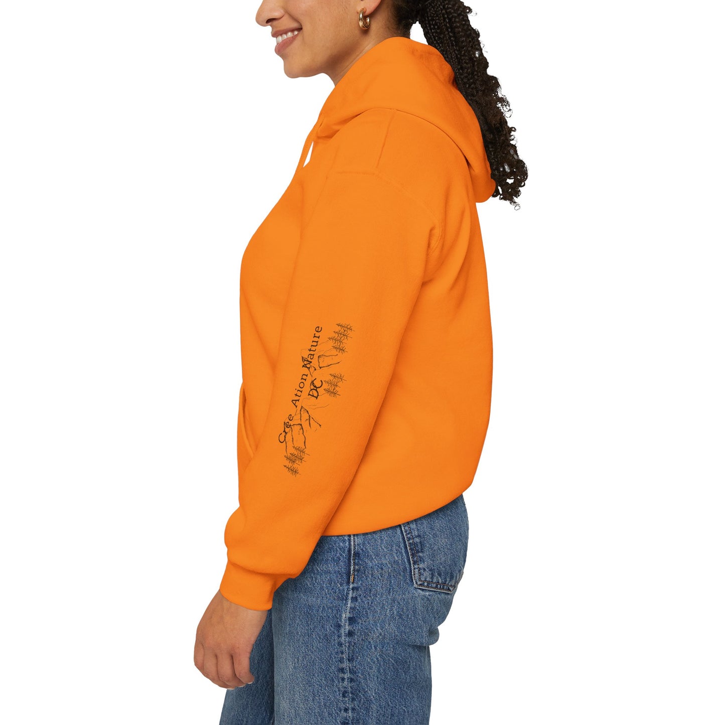hoodie - Cozy Adventure Hooded Sweatshirt - ‘Ya Rien Qu’Quitté Qu’on Est Ben’ Design