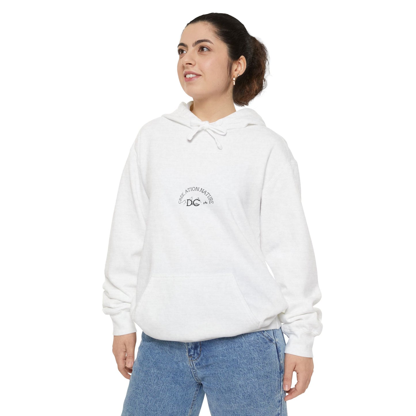 Sweats a capuche Nature-Themed Unisex Garment-Dyed Hoodie with Inspirational Quotes-Crée_ation Nature DC
