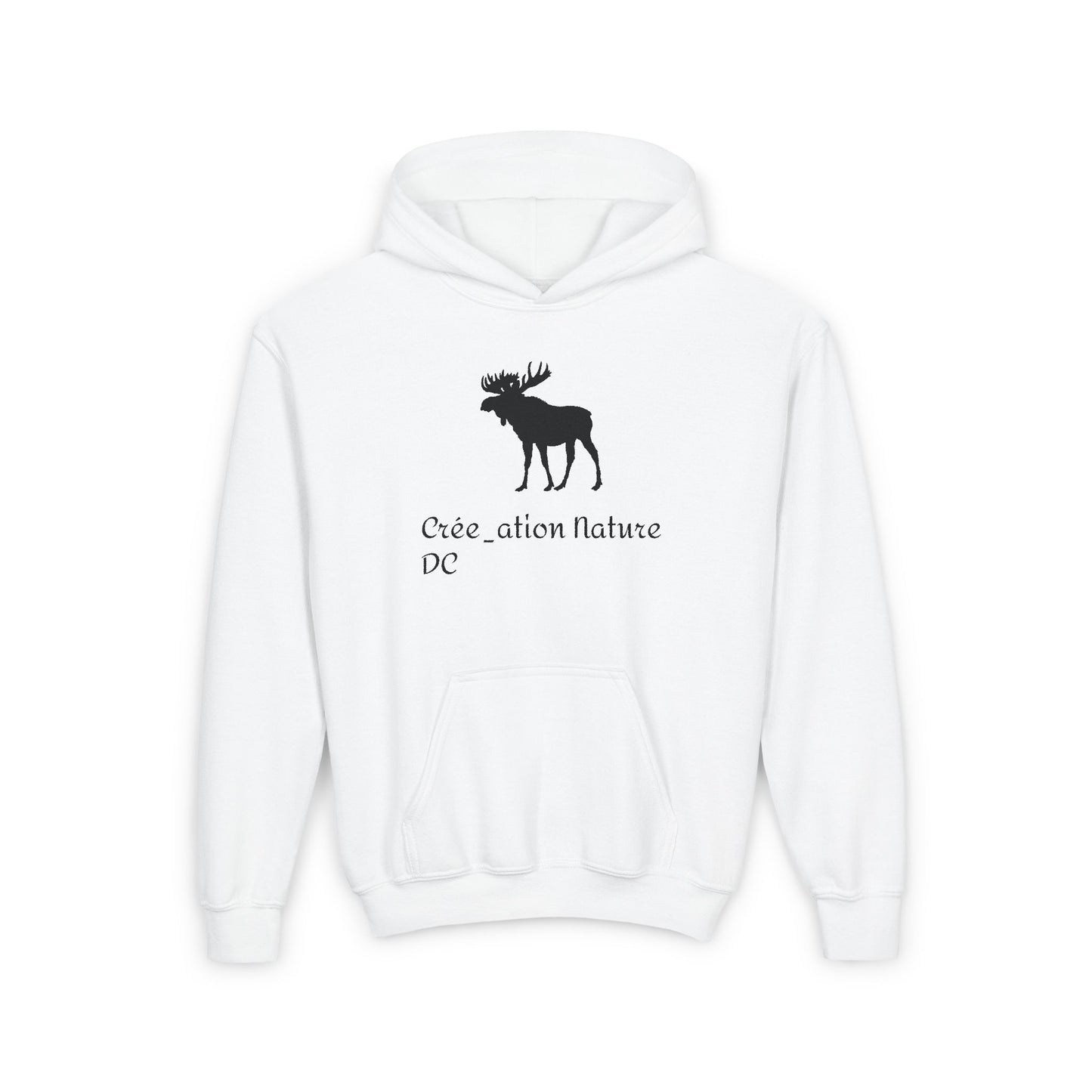 Youth Heavy Blend Hooded Sweatshirt - Nature Moose Design