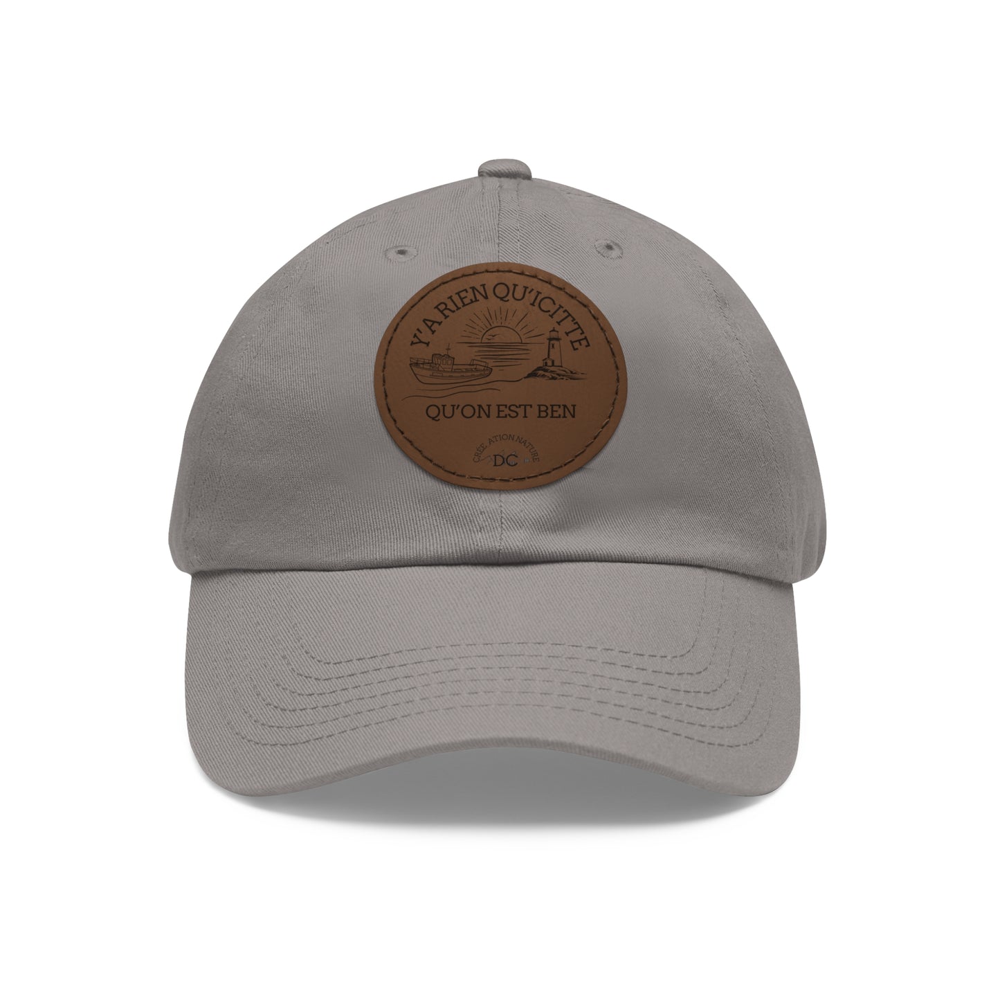 Casual Dad Hat with Leather Patch - Perfect Gift for Dads Crée_ation Nature DC