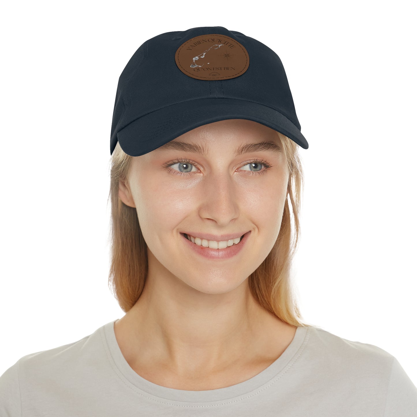 Adventure Dad Hat with Leather Patch - Perfect for Outdoor Enthusiasts - Crée_ation Nature DC