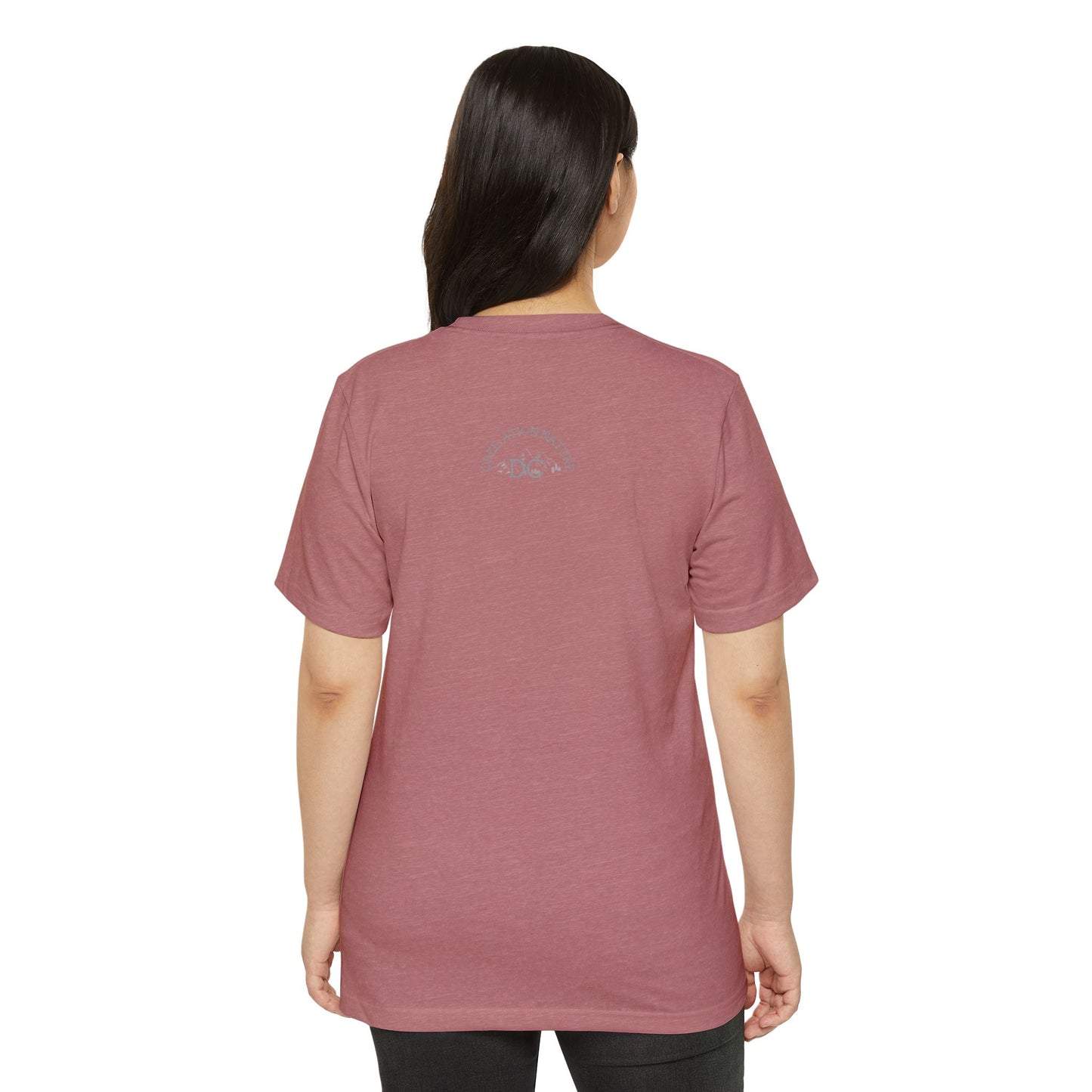 Eco-Friendly Mountain Vibes T-Shirt | Unisex Organic Tee for Nature Lovers -Crée_ation Nature DC