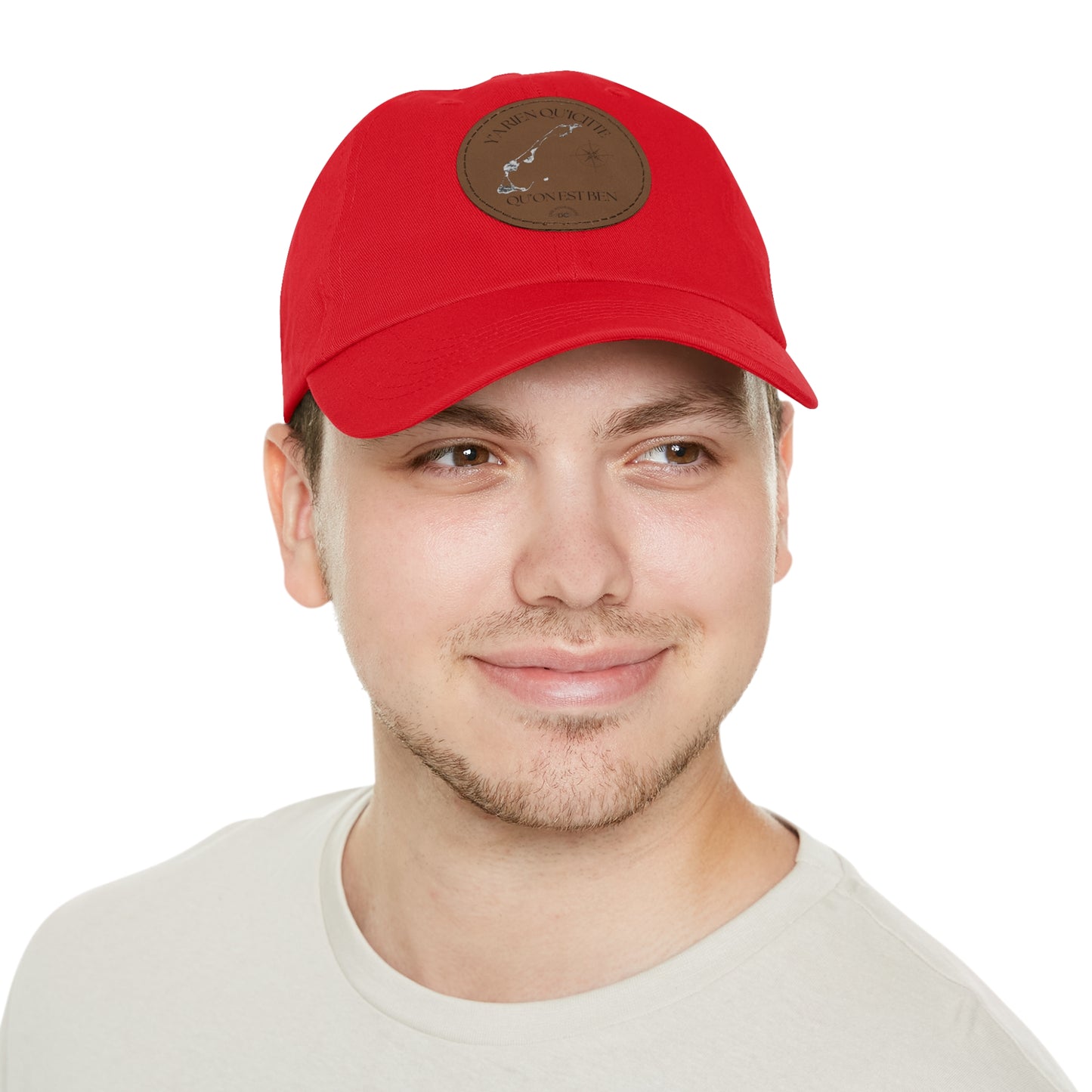 Adventure Dad Hat with Leather Patch - Perfect for Outdoor Enthusiasts - Crée_ation Nature DC