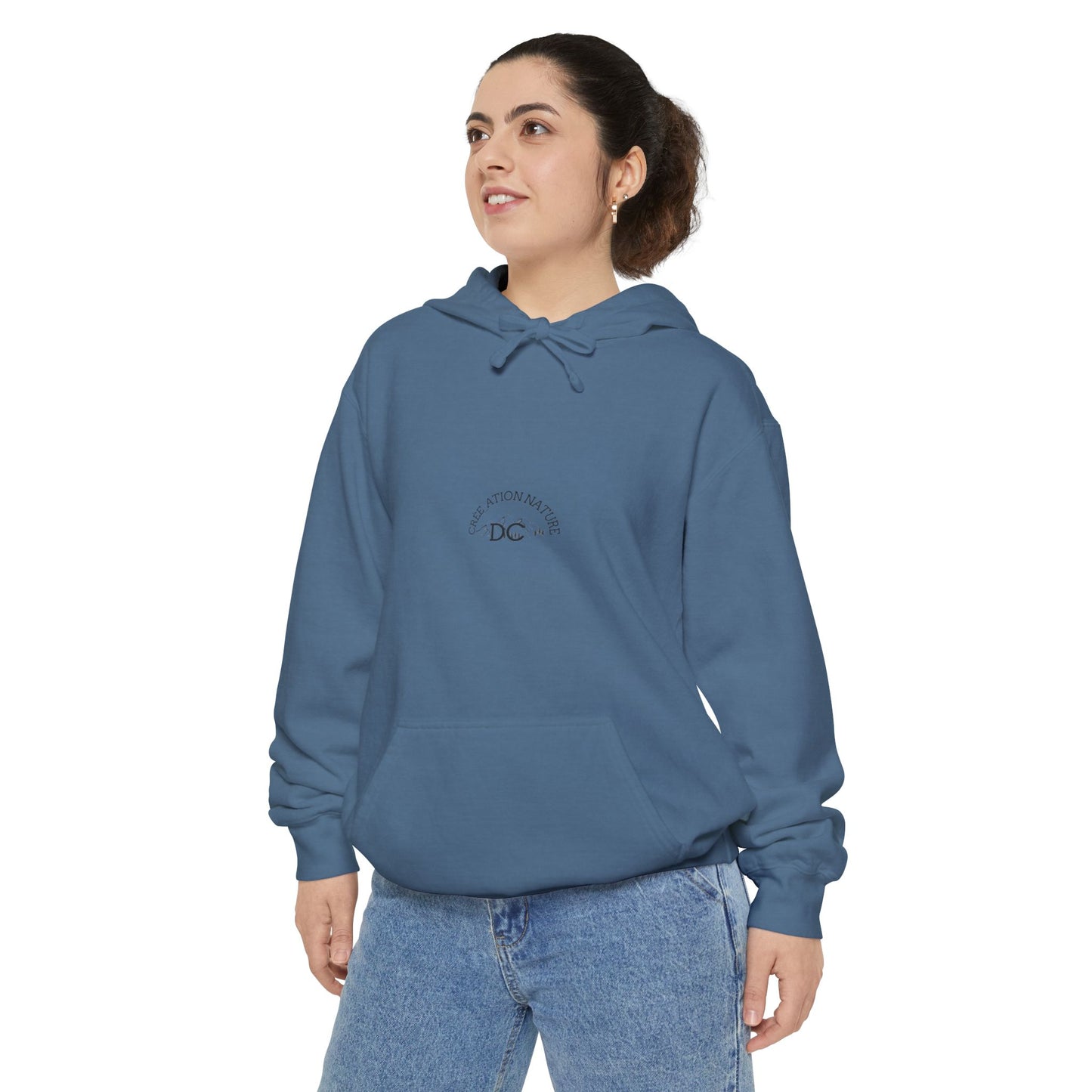 Sweats a capuche Nature-Themed Unisex Garment-Dyed Hoodie with Inspirational Quotes-Crée_ation Nature DC